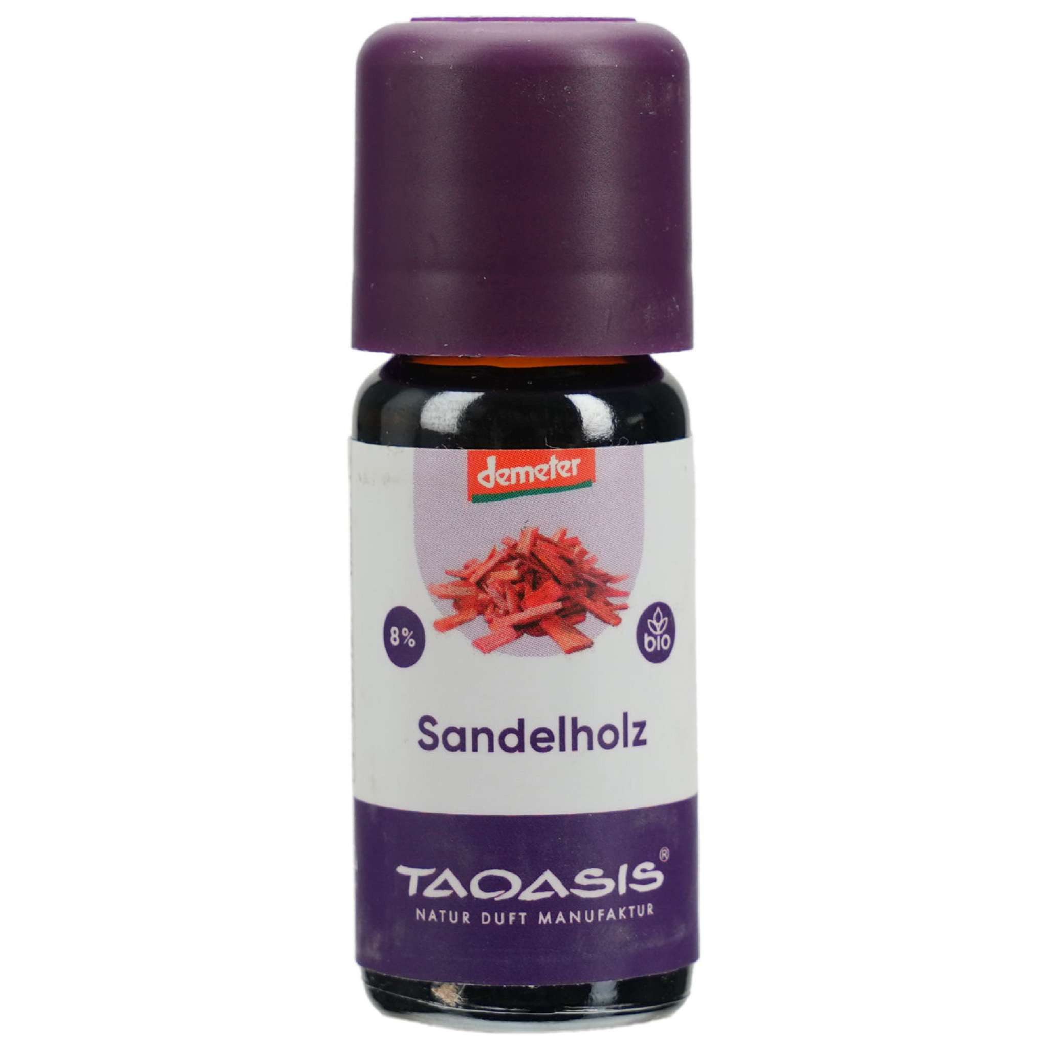 TAOASIS GmbH Natur Duft Manufaktur Duftöl TAOASIS SANDELHOLZ 8% in Jojoba Öl 10ml PZN 02525014