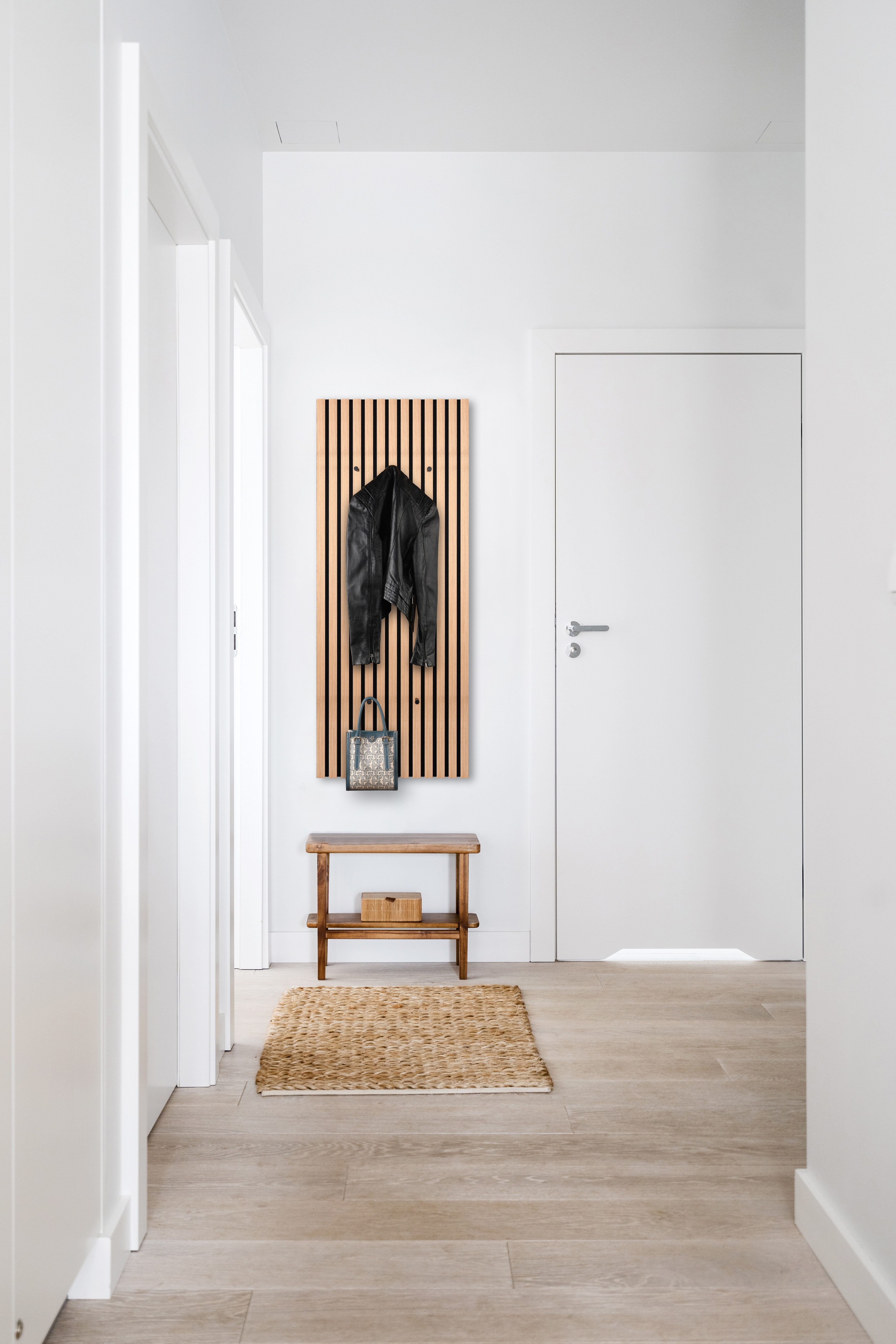furnling Wandgarderobe Gwenla (1 St), Garderobe in Akustikpaneel-Optik in A günstig online kaufen