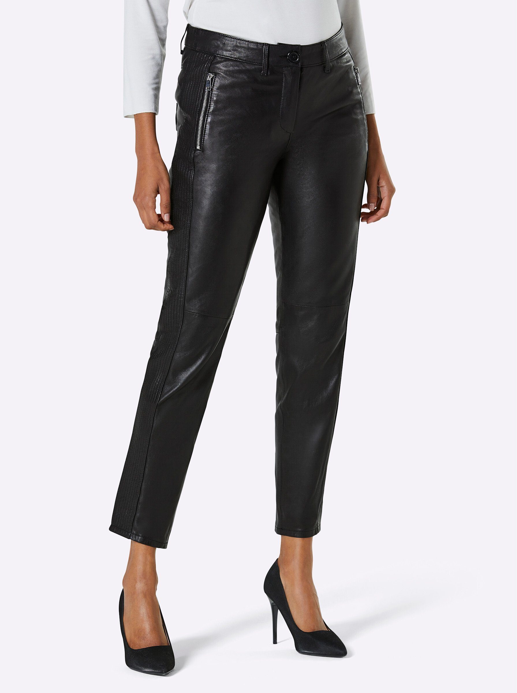 Mainpol Jerseyhose Lammnappa-Lederhose Innenbeinlänge ca. 69 günstig online kaufen