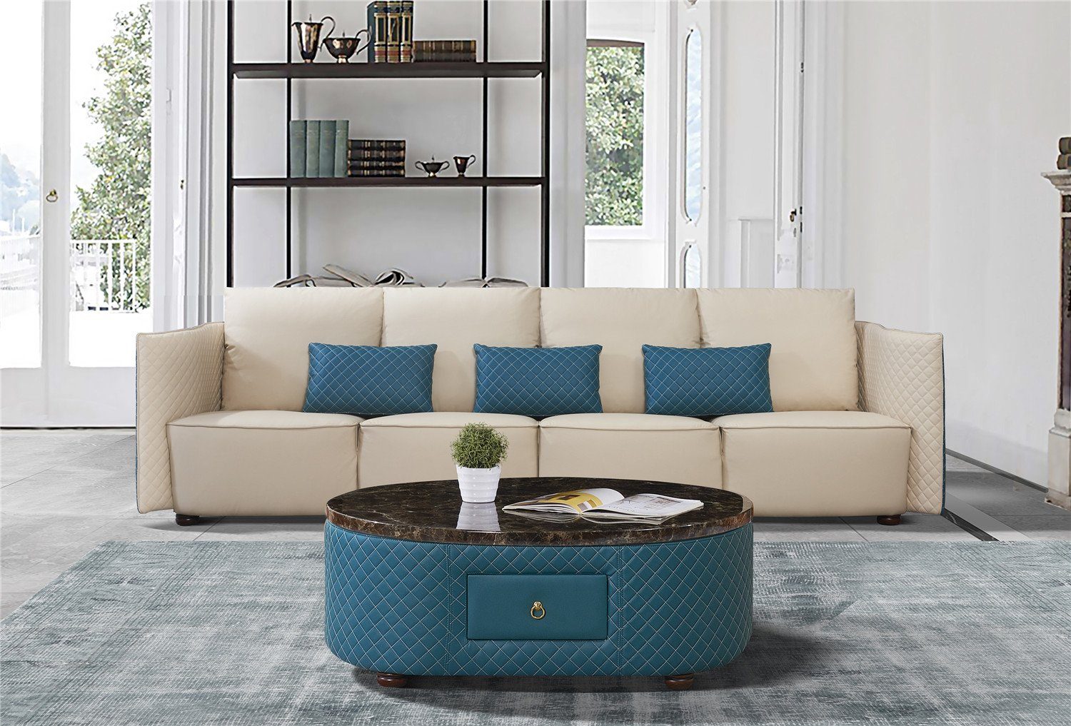 Designer Sitzer JVmoebel Luxus Luxus 4 Couch Sofas Polstersofas Sofa, Sofa Stoffsofas