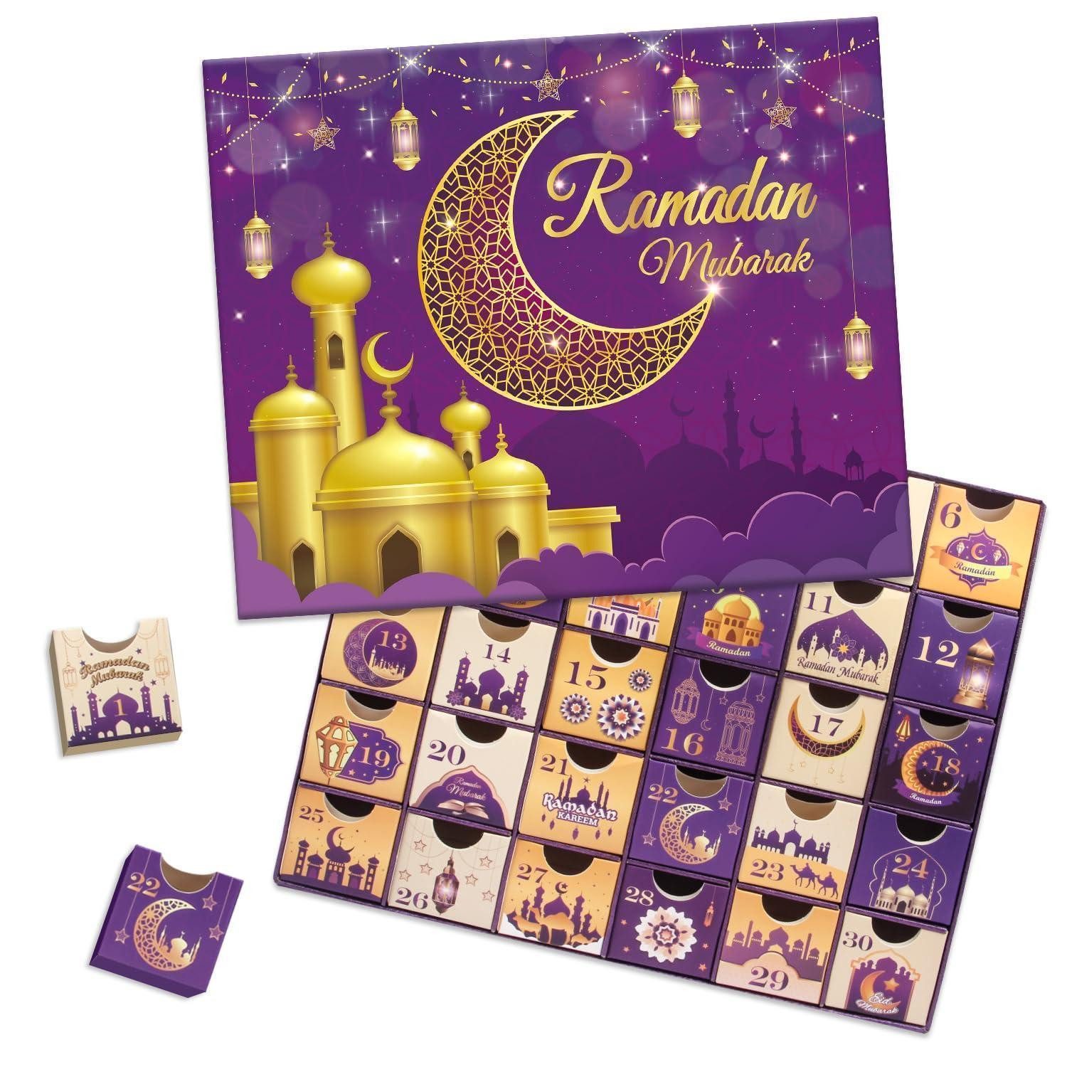 LuxusKollektion befüllbarer Adventskalender Ramadan Adventskalender 30 Boxen füllbar