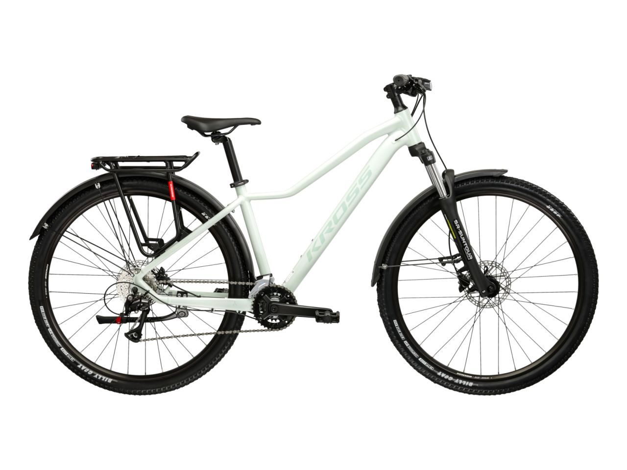 Kross Mountainbike KROSS Mountainbike Hardtail 27,5" LEA 4.0 EQ grün 16 Gänge, 16 Gang Shimano ACERA M3020 Schaltwerk, Kettenschaltung