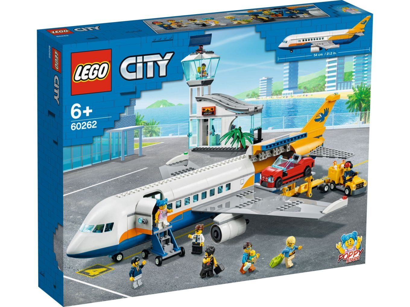 LEGO® Konstruktionsspielsteine LEGO City 4+ Passagierflugzeug, (669 St)