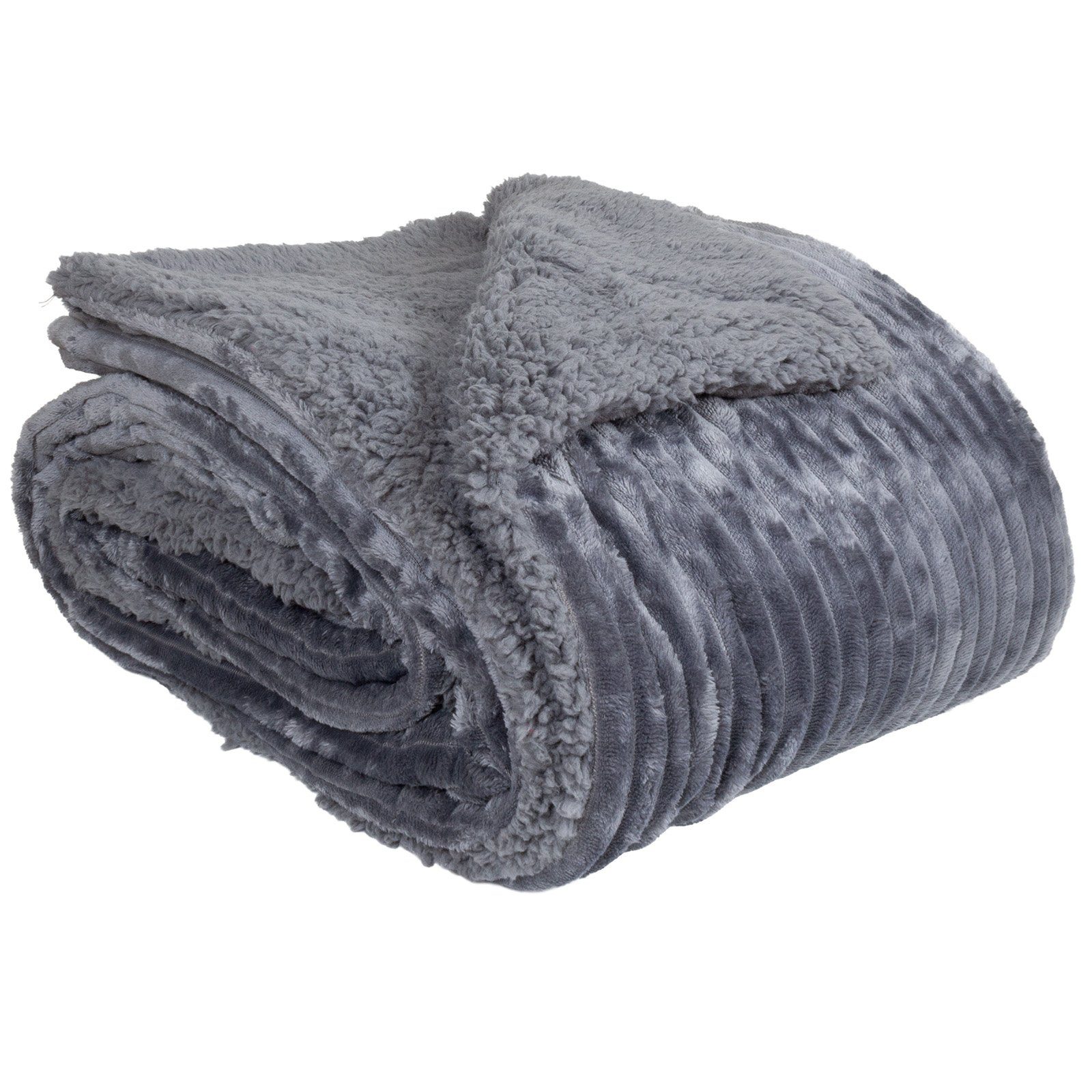 Wohndecke Kuscheldecke 150x200 cm warm Sherpa günstig online kaufen