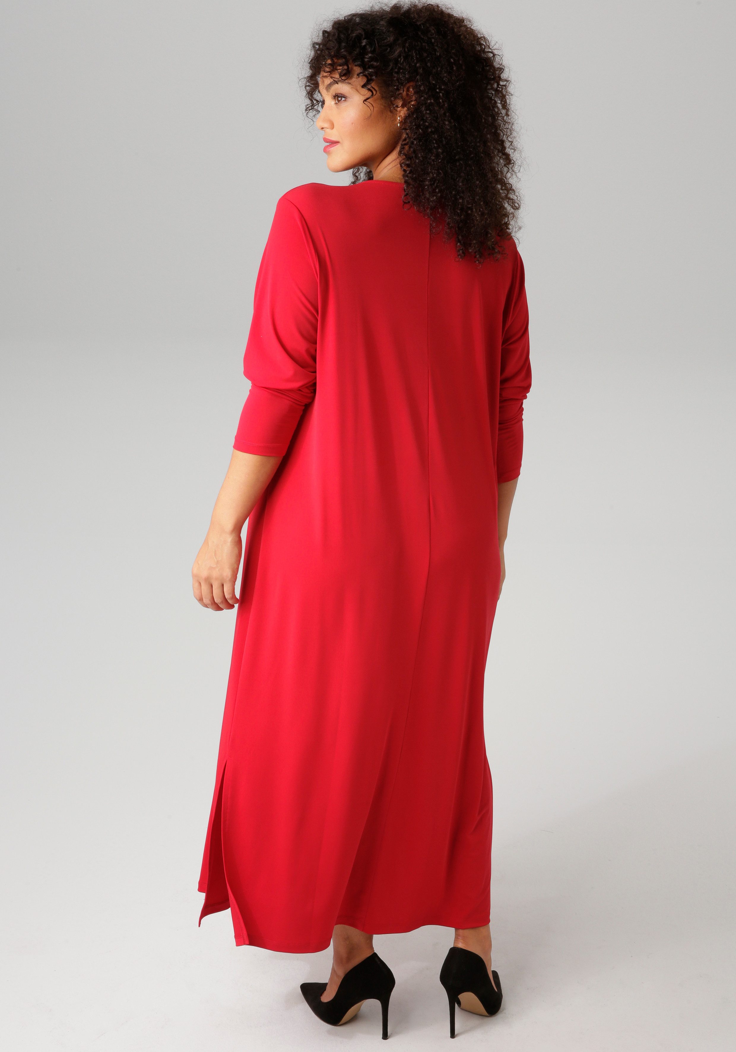Aniston PLUS Maxikleid mit raffinieren Seitenschlitzen günstig online kaufen