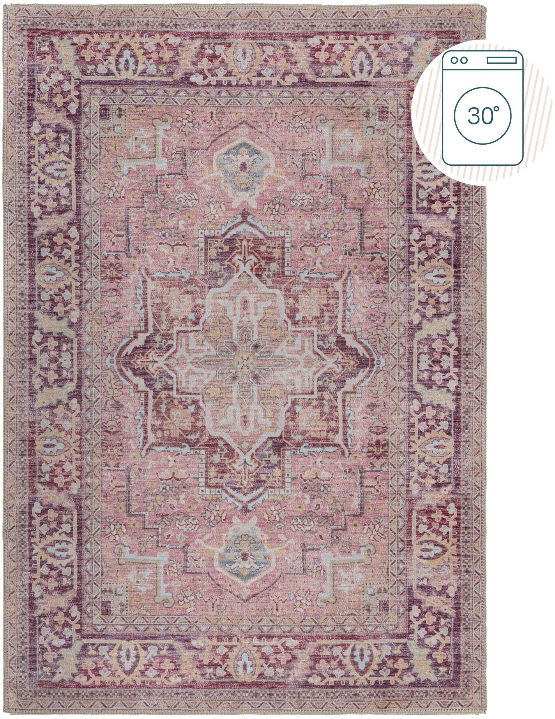 FLAIR RUGS Teppich Windsor, rechteckig, Höhe: 4 mm, Waschbarer Teppich