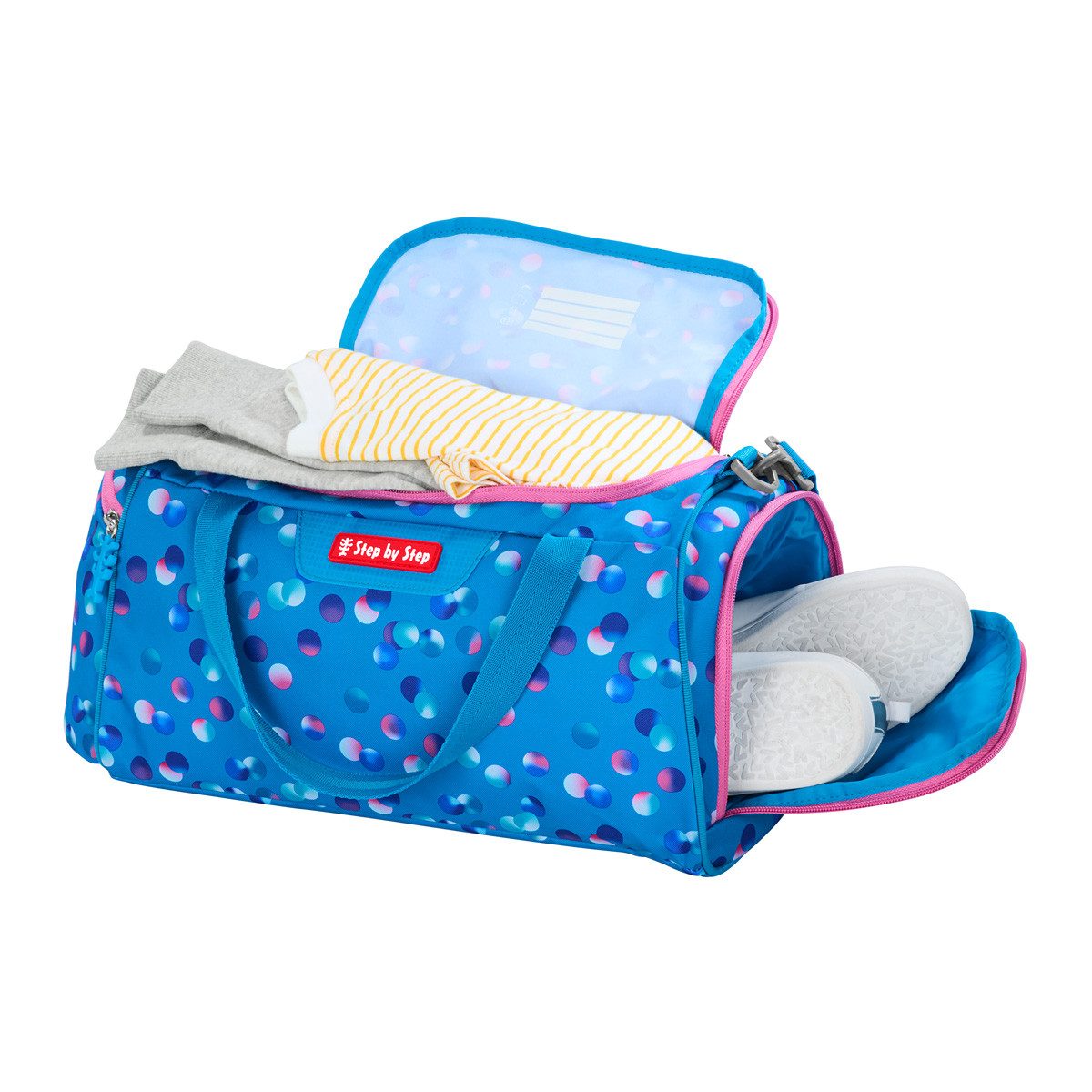 Step by Step Schulranzen Sporttasche Dolphin Finja (1 Stück), Sportbeutel, Turnbeutel, Nassfach, 13 Liter – Bild 2 von 2