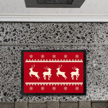 Fußmatte Rentier Weihnachten Fußmatte in 35x50 cm, speecheese