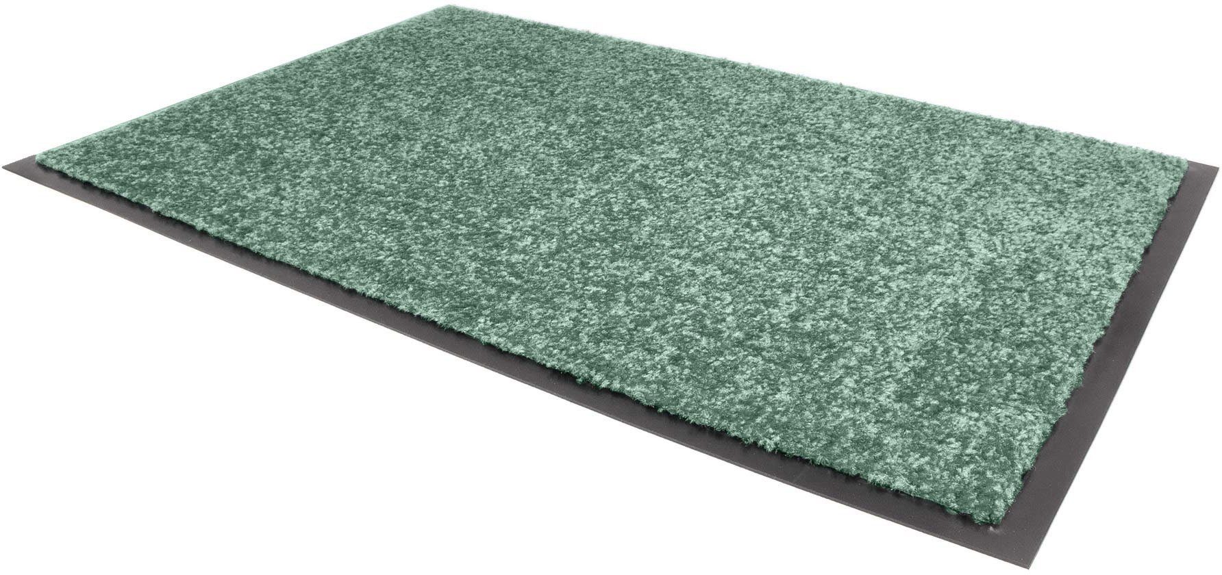 Fußmatte Schmutzfangmatte CLEAN Schmutzfangmatte, Uni-Farben, Höhe: mm, Textil, in Primaflor-Ideen PRO, waschbar UV-beständig, rechteckig, 8