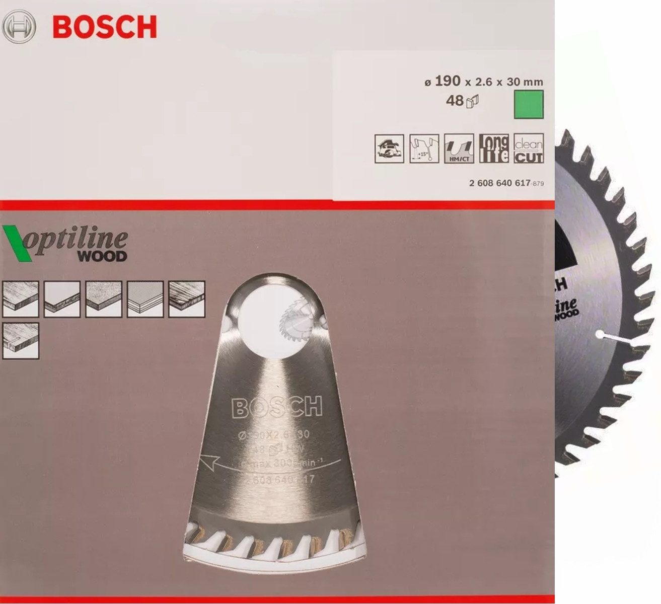 Bosch Professional Kreissägeblatt Bosch Kreissägeblatt 190x30x2,6mm günstig online kaufen