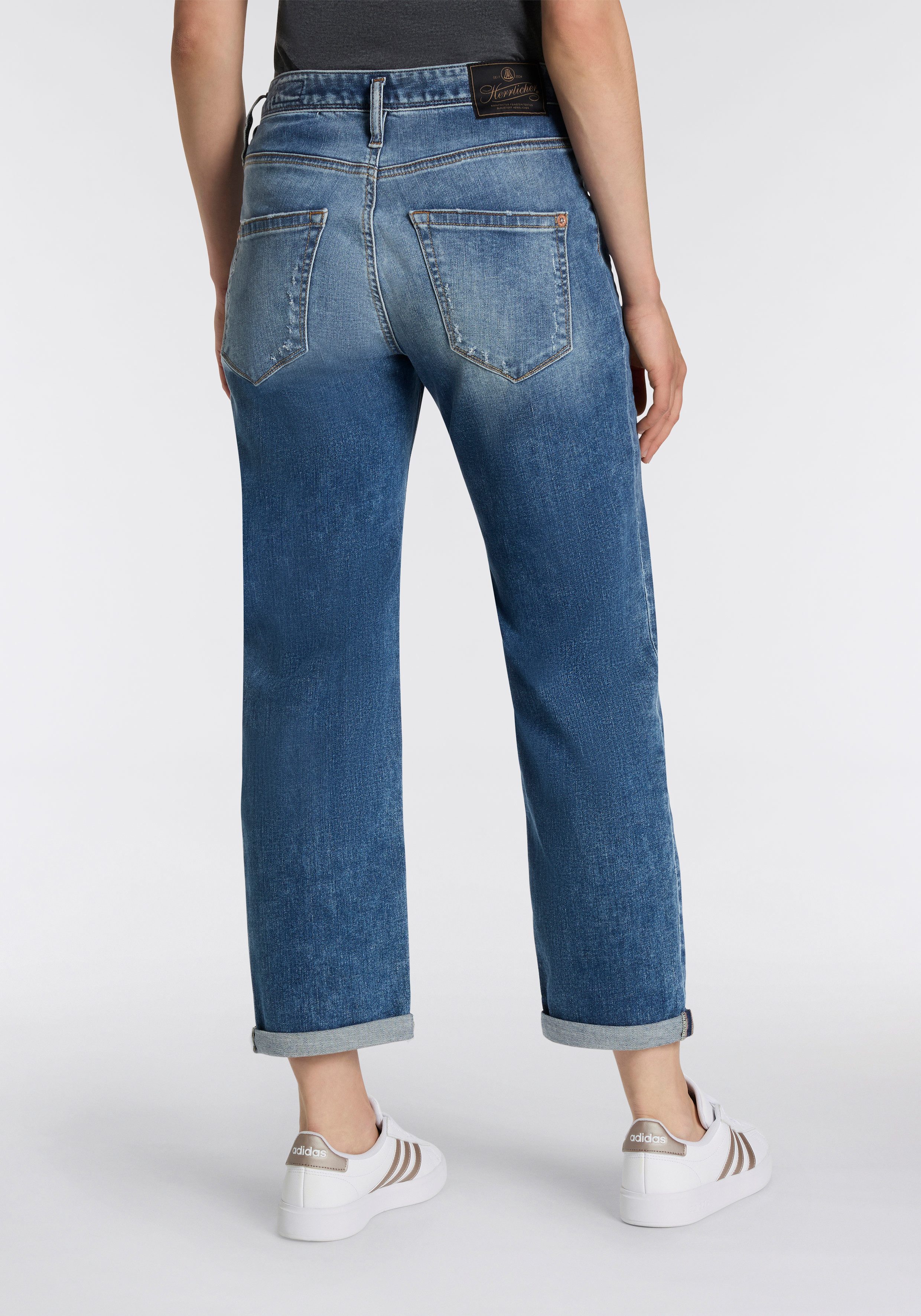 Herrlicher Boyfriend-Jeans Shyra Tap Denim mit halbverdeckter Knopfleiste günstig online kaufen