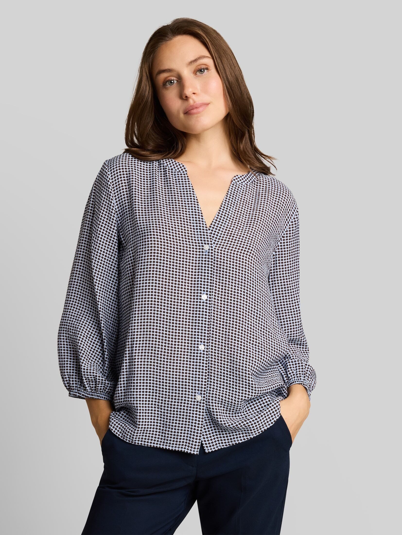 TOM TAILOR Langarmbluse Blusen & Shirts Bluse mit Muster