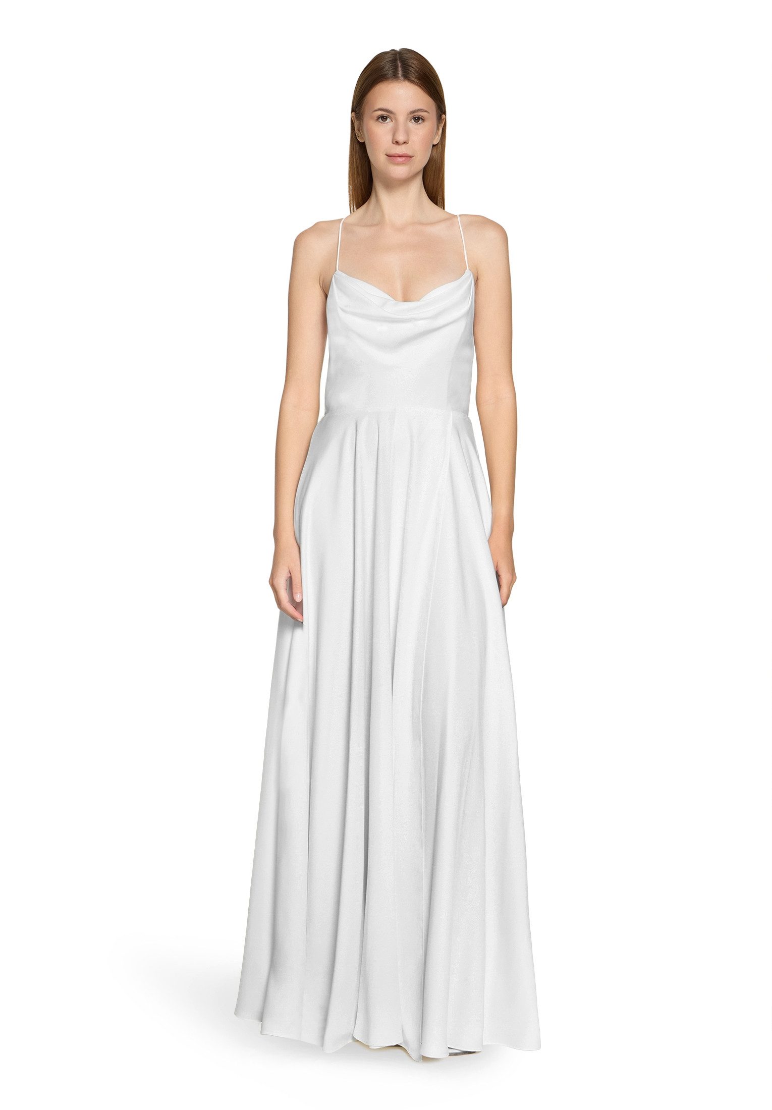 Vera Mont Abendkleid Damen mit Wasserfallausschnitt Material