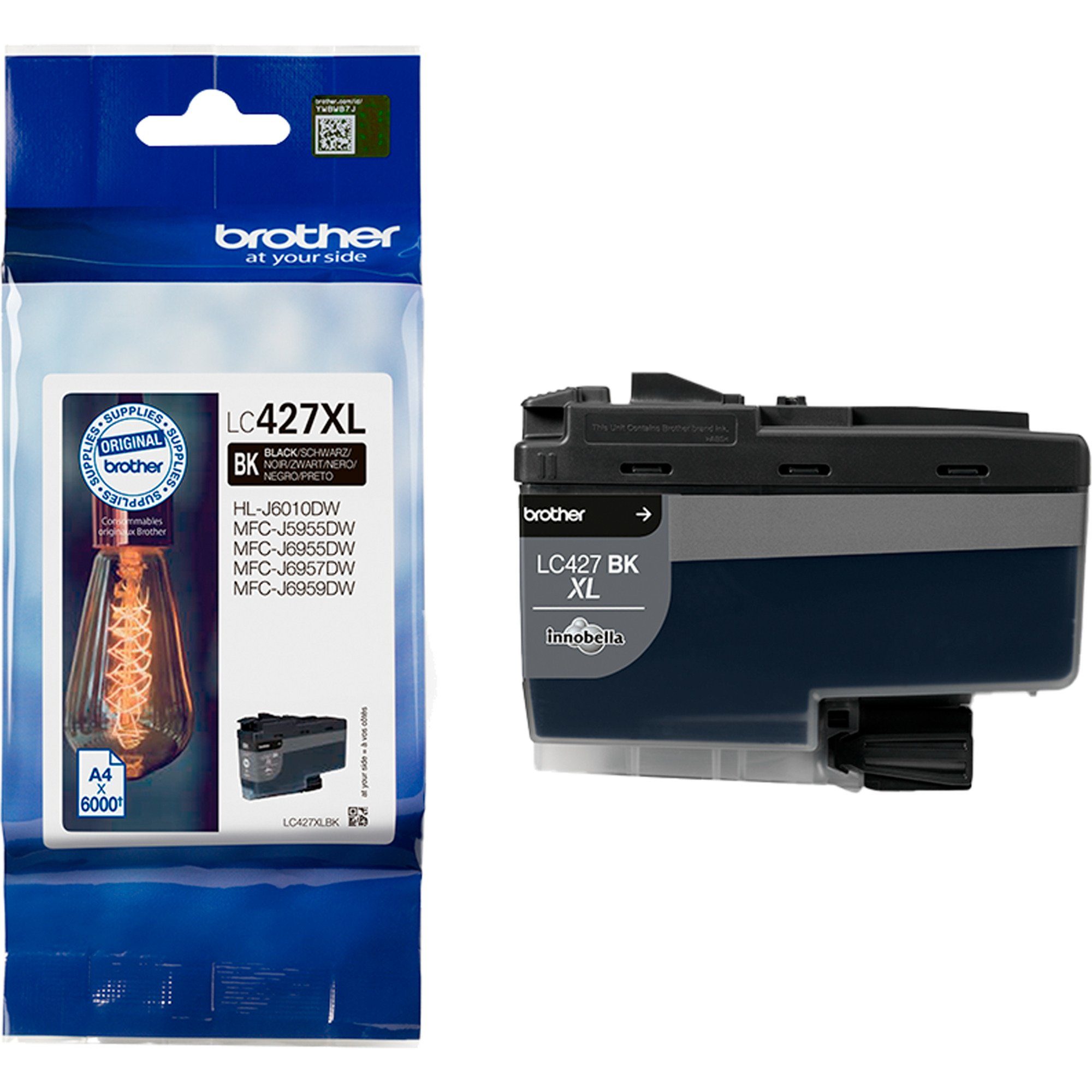 Brother Tinte schwarz LC427XLBK Tintenpatrone
