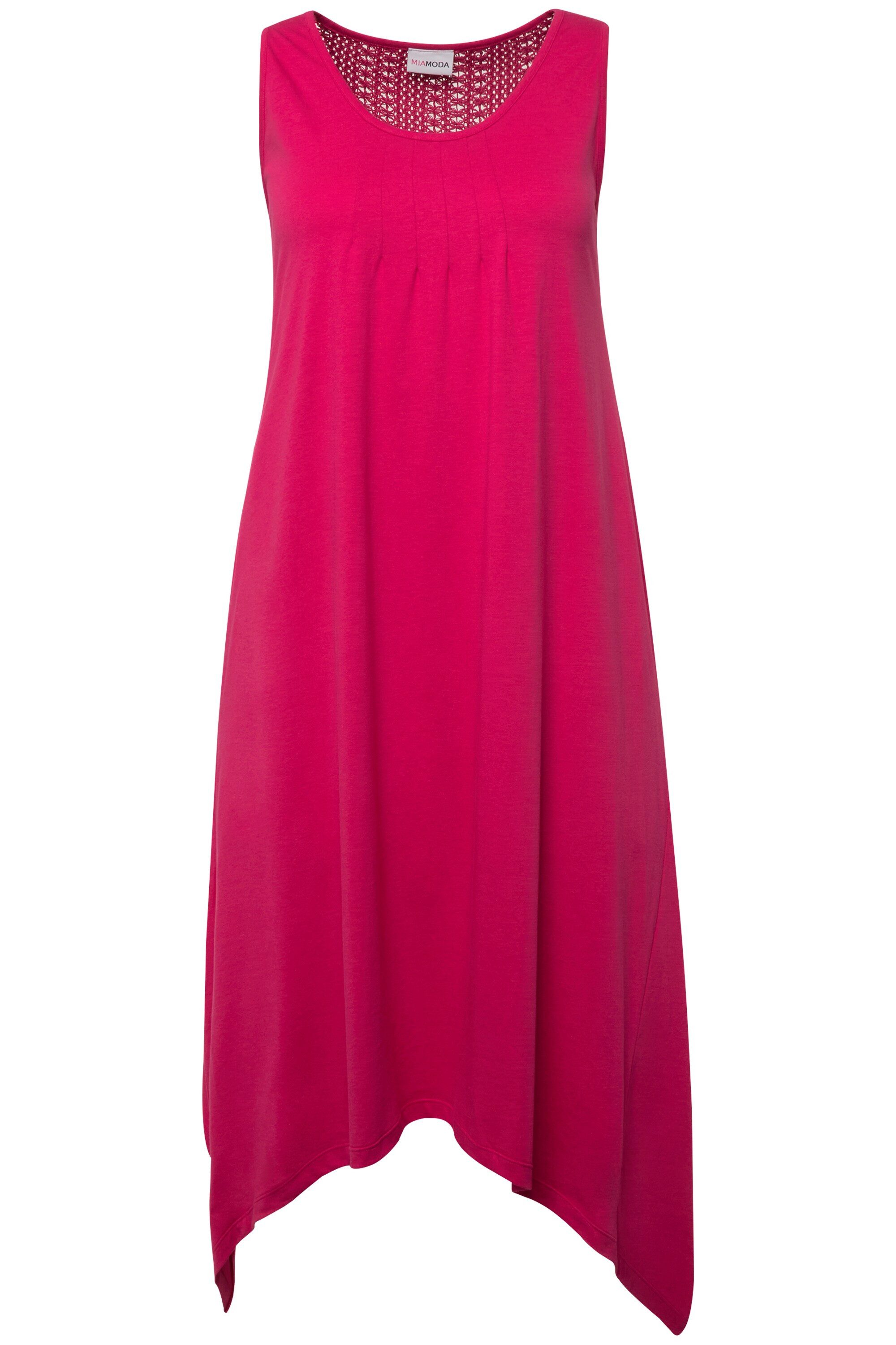 MIAMODA Midikleid Midikleid A-Linie Rücken-Spitzeneinsatz ärmellos günstig online kaufen