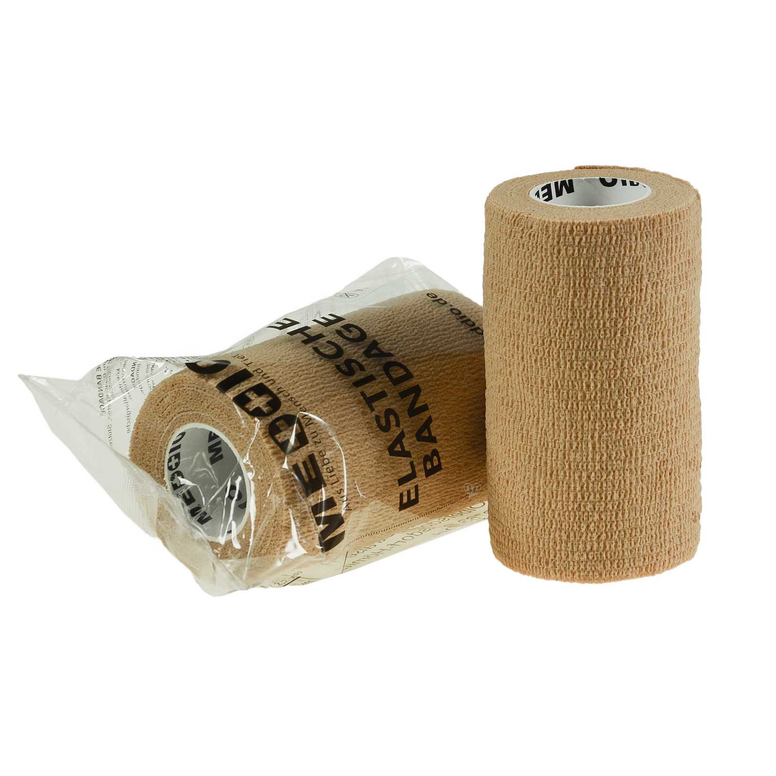 meDDio Bandage Vethaft Extra selbsthaftende Bandage 10cm f. Huf- und Klauenpfleger, beige