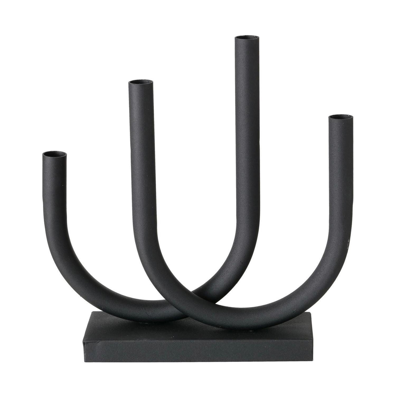 BOLTZE GRUPPE GmbH Kerzenleuchter TONIS, Schwarz, Eisen, für Stabkerzen, B günstig online kaufen