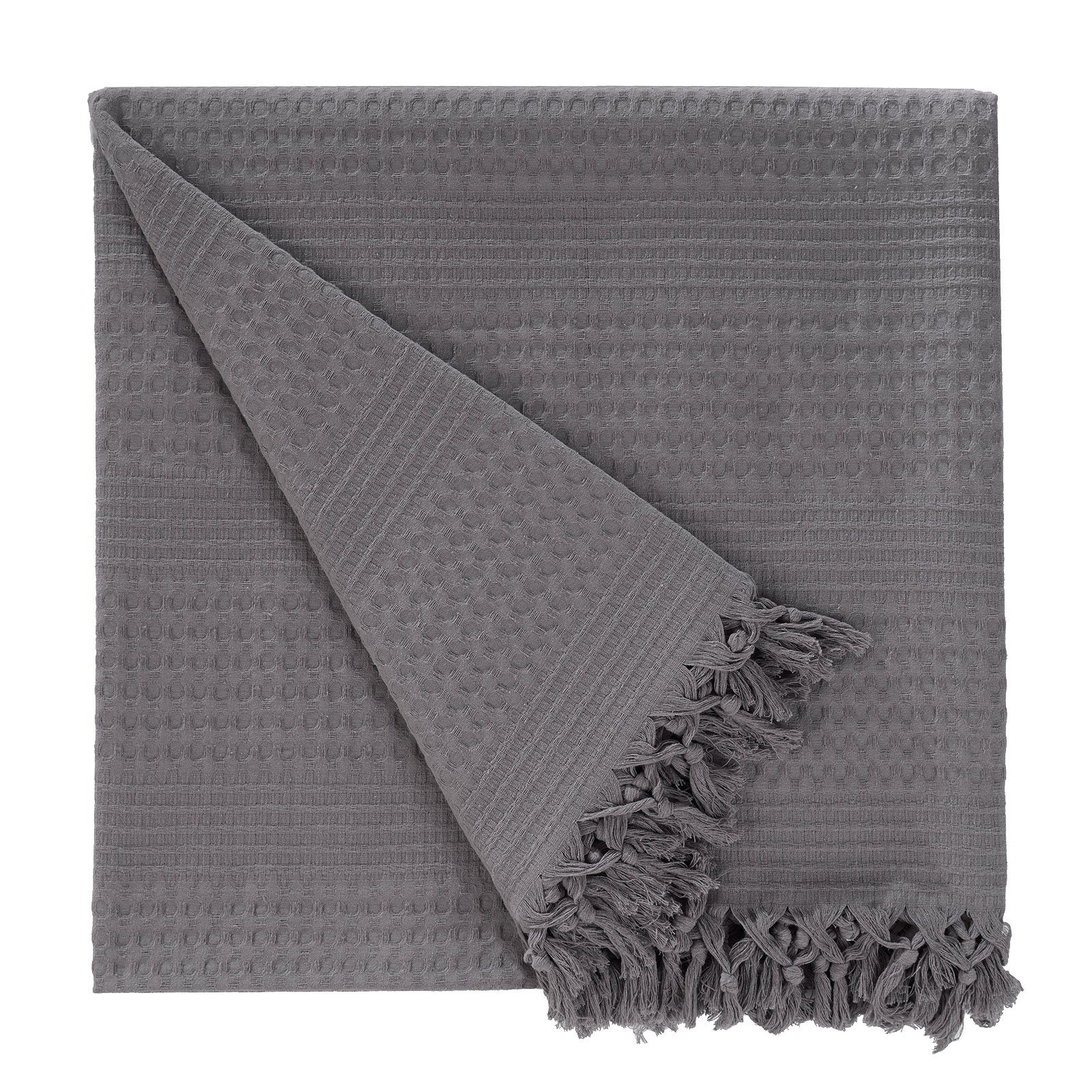 CLASS HOME COLLECTION Bettüberwurf Tagesdecke 220x240 cm Waffeloptik großer günstig online kaufen