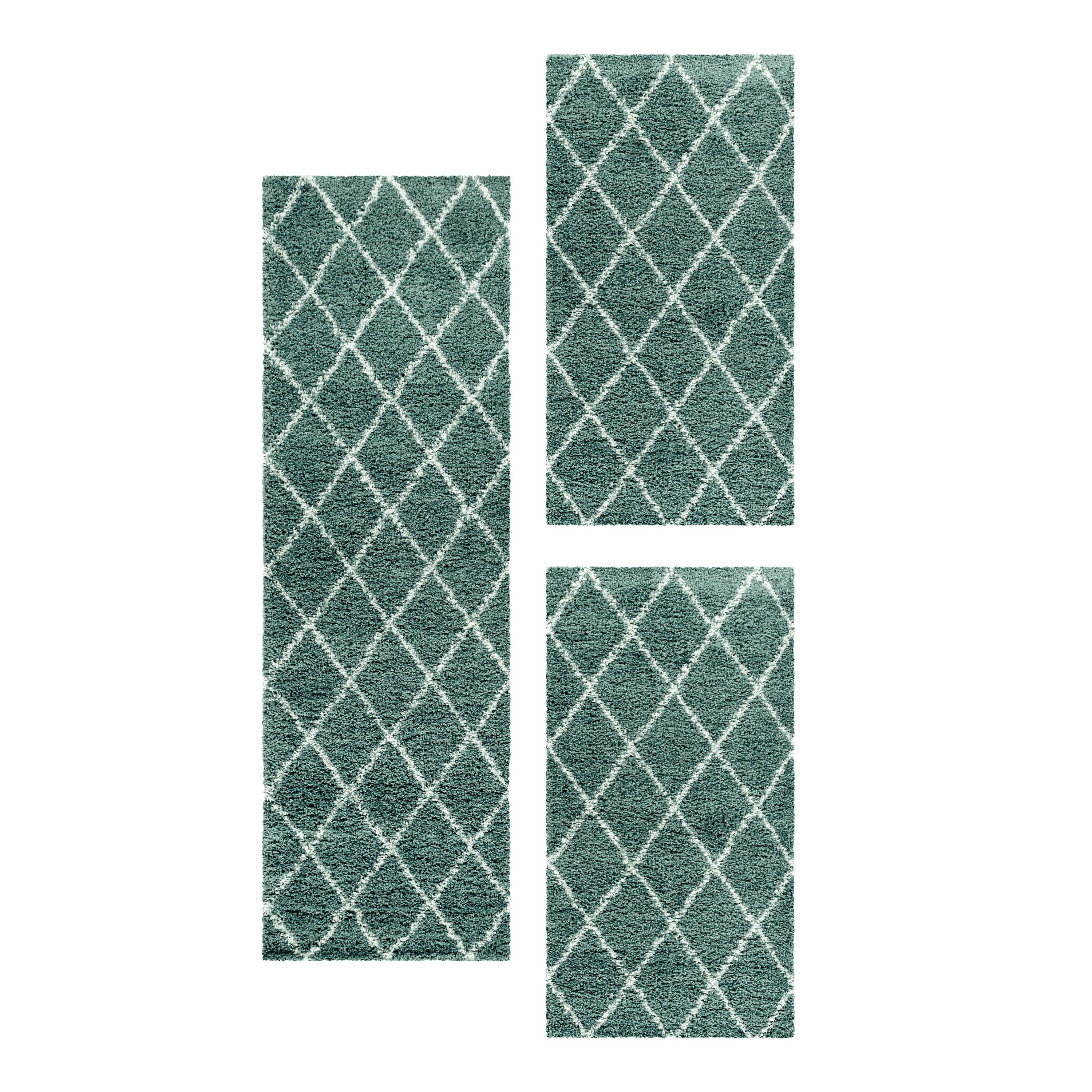 SIMPEX24 Hochflor-Bettumrandung Geometrisch Design, Höhe 30 günstig online kaufen
