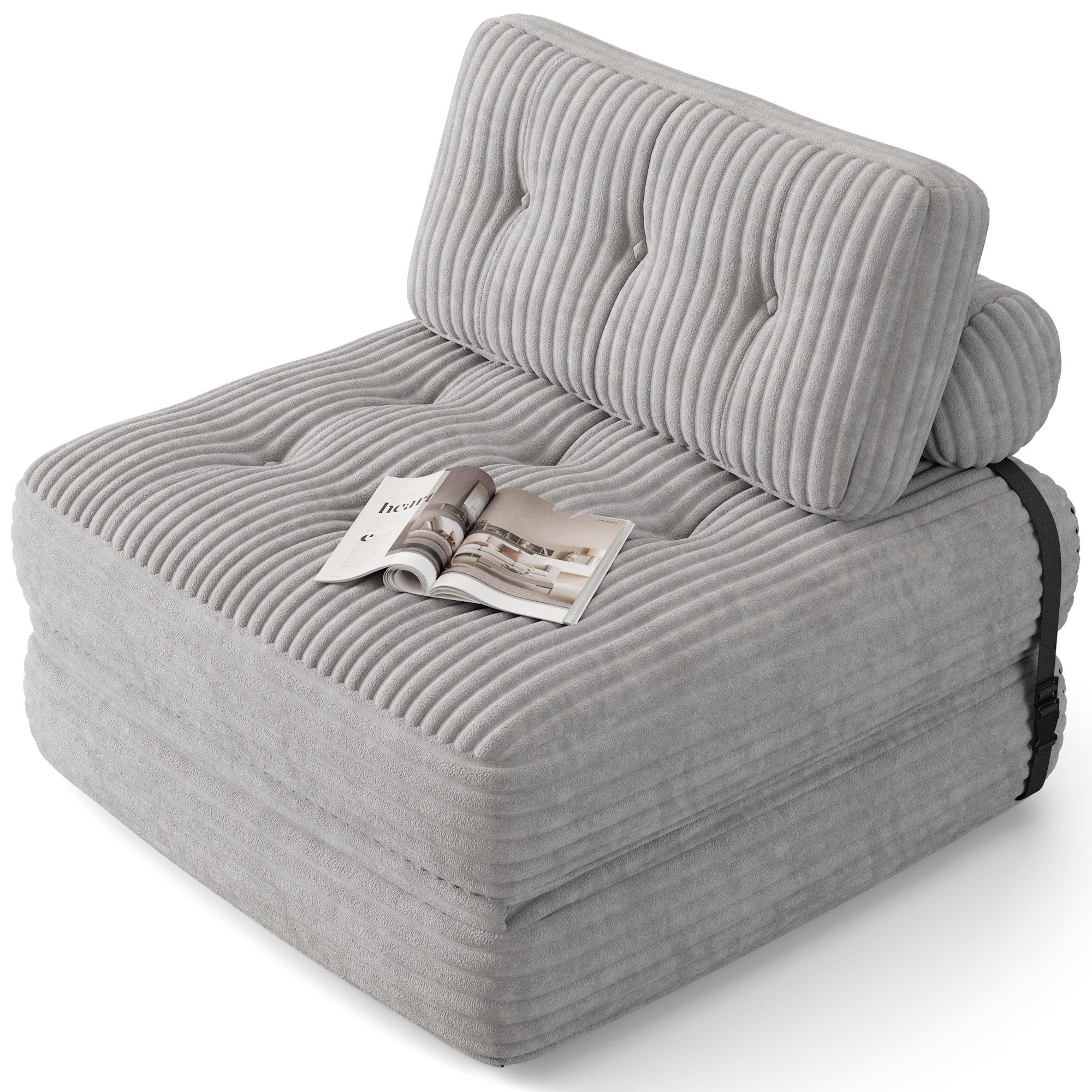 Bealife 1,5-Sitzer Klappbares Sofa, Relaxsessel Indoor-Lazy günstig online kaufen