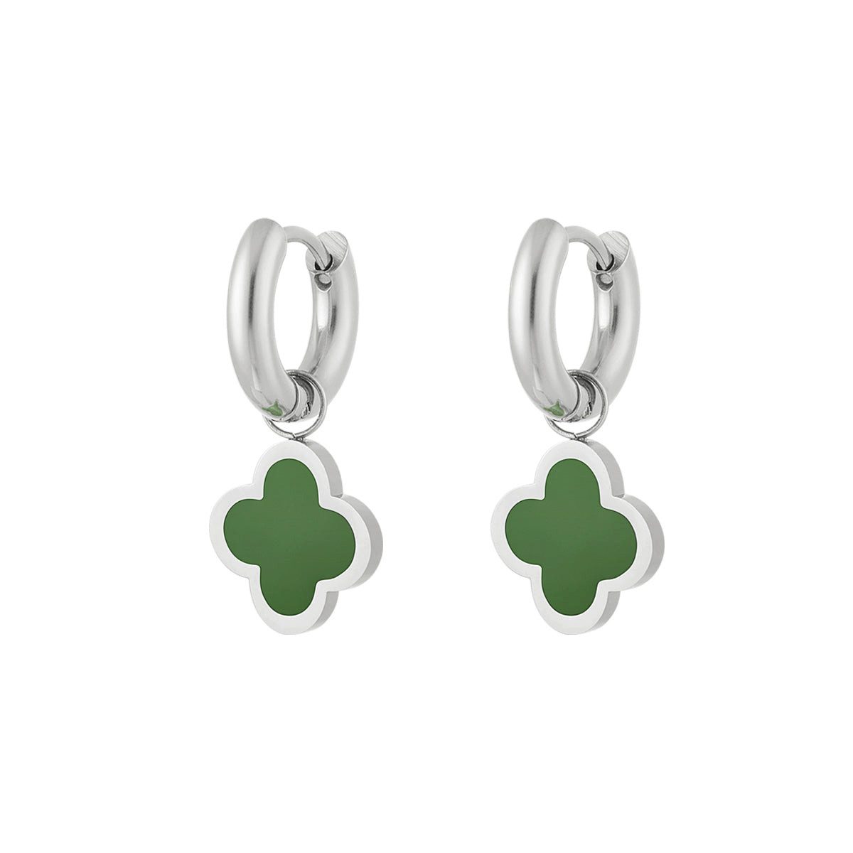 Cala Rose Paar Creolen HAPPY CLOVER