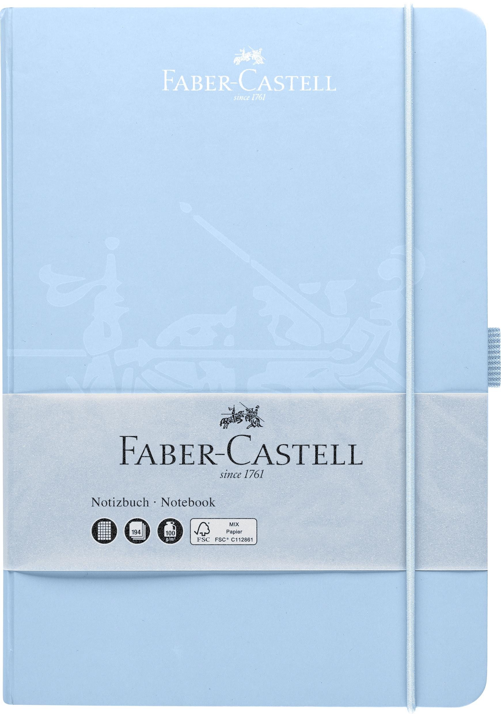 Faber-Castell Notizbuch Faber Castell Notizbuch 145x210 194 S kar 100g/m² himmelblau