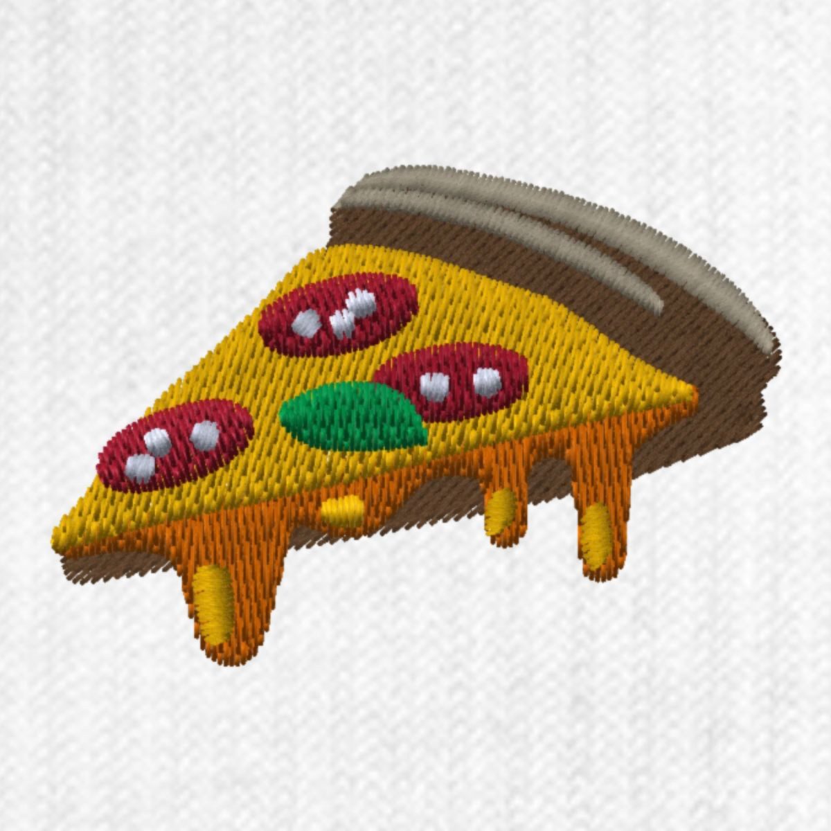 Spreadshirt Socken Ein Stück Pizza Stickerei Tennissocken (1-Paar)