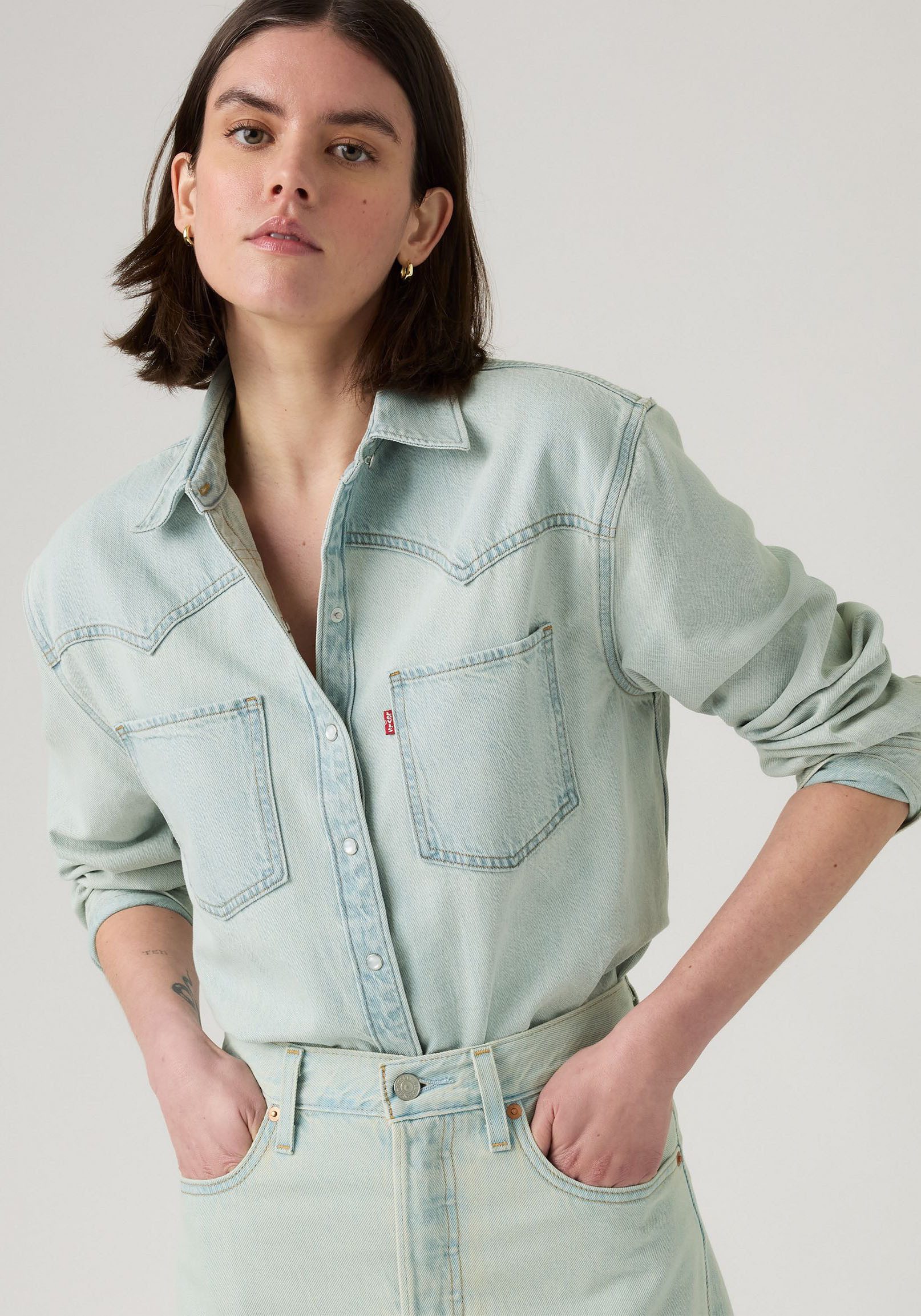 Levi's® Jeansbluse TEODORA WESTERN SHIRT mit Druckknöpfen günstig online kaufen