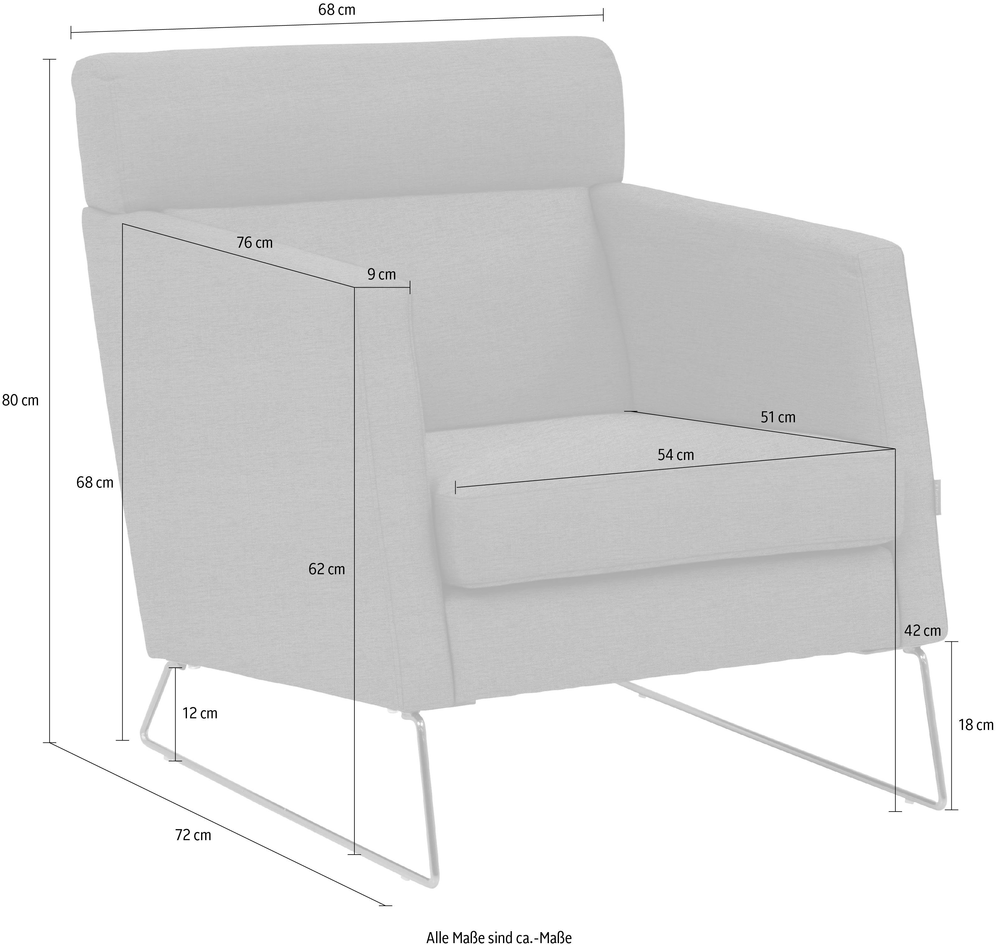 Degano, skandinavischen Cocktailsessel Design ein grey im furninova Klassiker