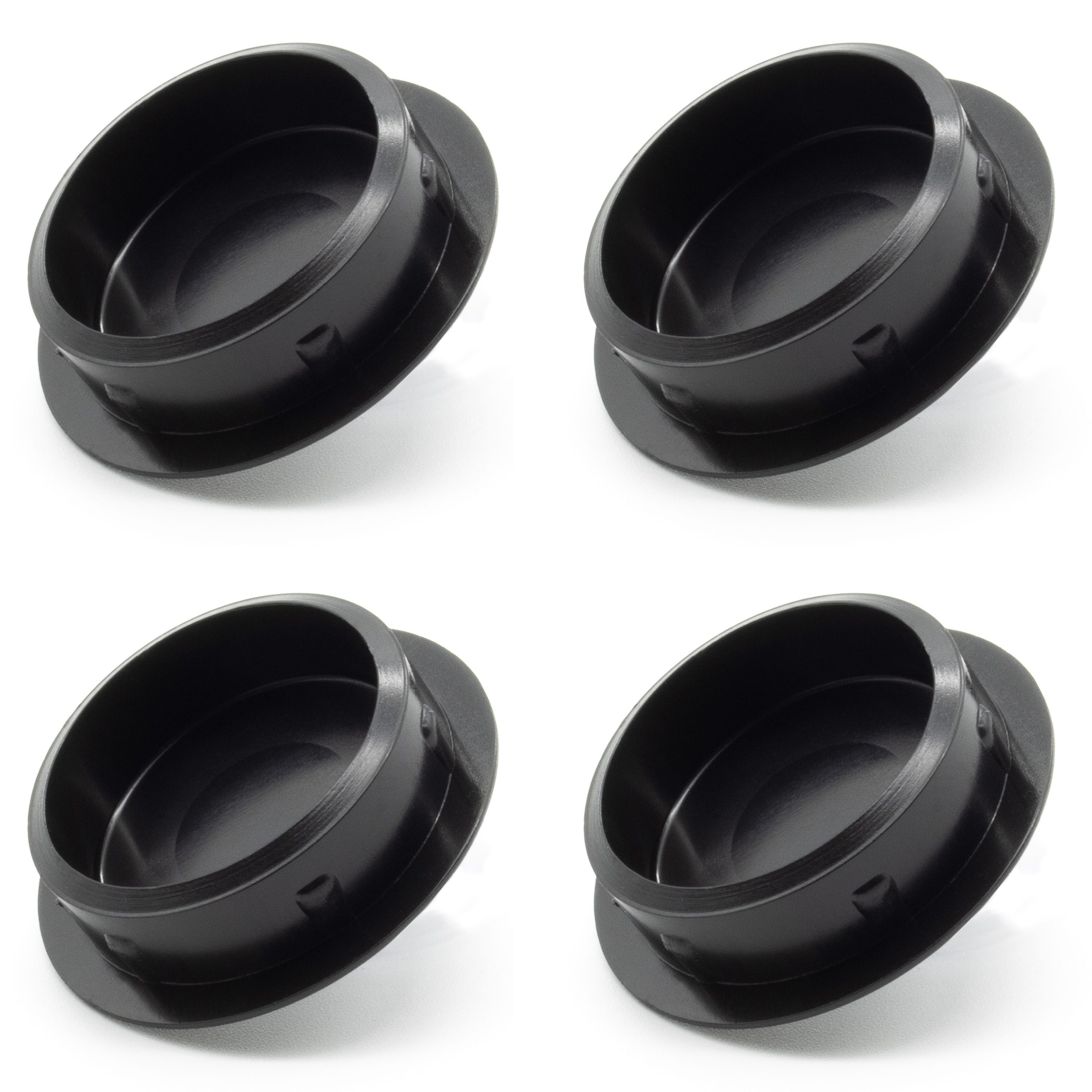 Enkotrade Abdeckkappe Abdeckstopfen, (36-St), Schwarz, Kunststoffkappen, Abdeckkappe, Stopfen, Blindstopfen