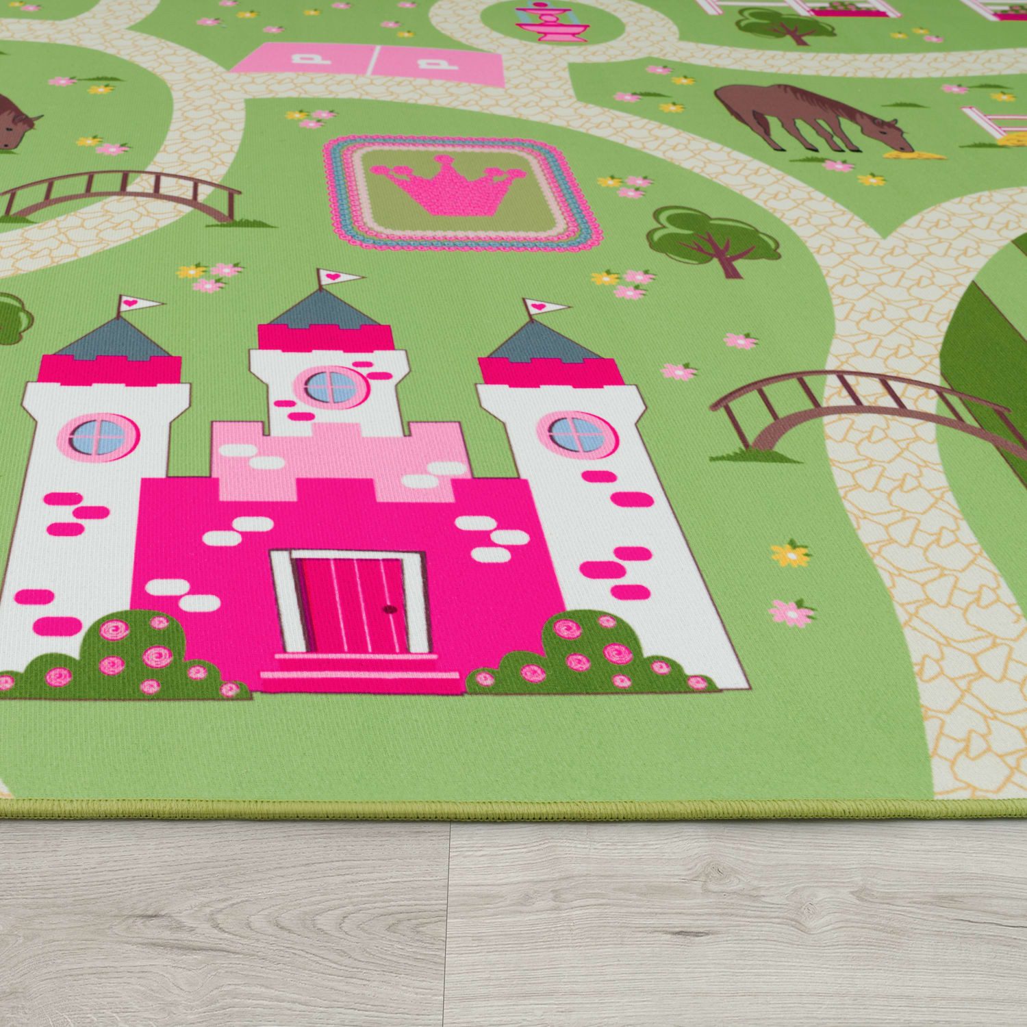 TT Home Teppich Kinderzimmer, Quadrat, Höhe: 4 mm, Kinderzimmerteppich Teppich Junge Mädchen Kinderteppich Baby Rutschfes