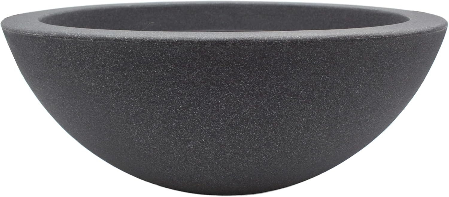 mucHome Pflanzschale Anthrazit Ø 52cm Höhe ca. 20 cm Pflanzkübel Pflanztopf