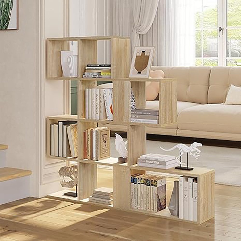 EUGAD Bücherregal, 1-tlg., 4 Ebenen, mit 11 offenen Fächern, freistehendes günstig online kaufen