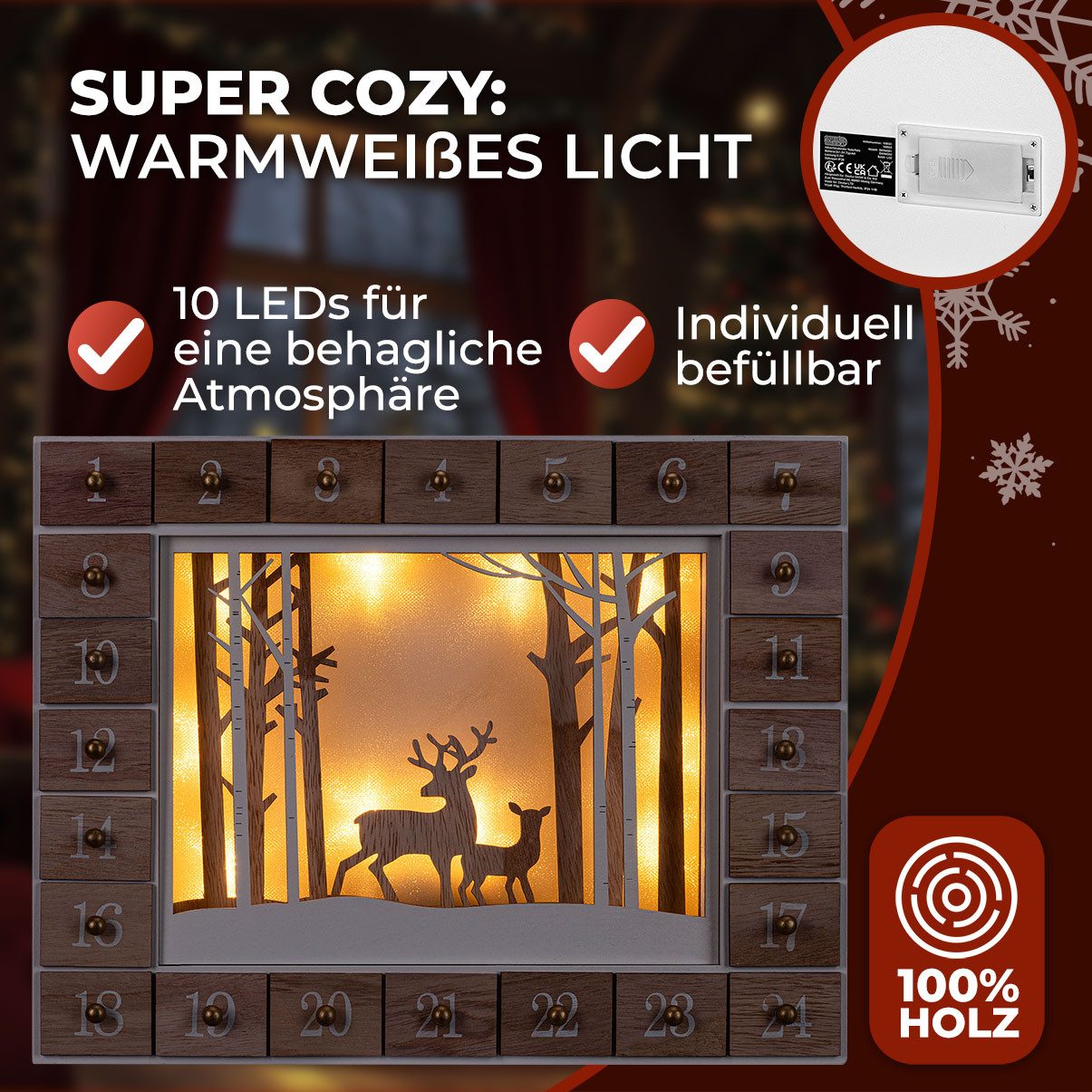 Spielwerk Adventskalender Spielwerk (1-tlg)