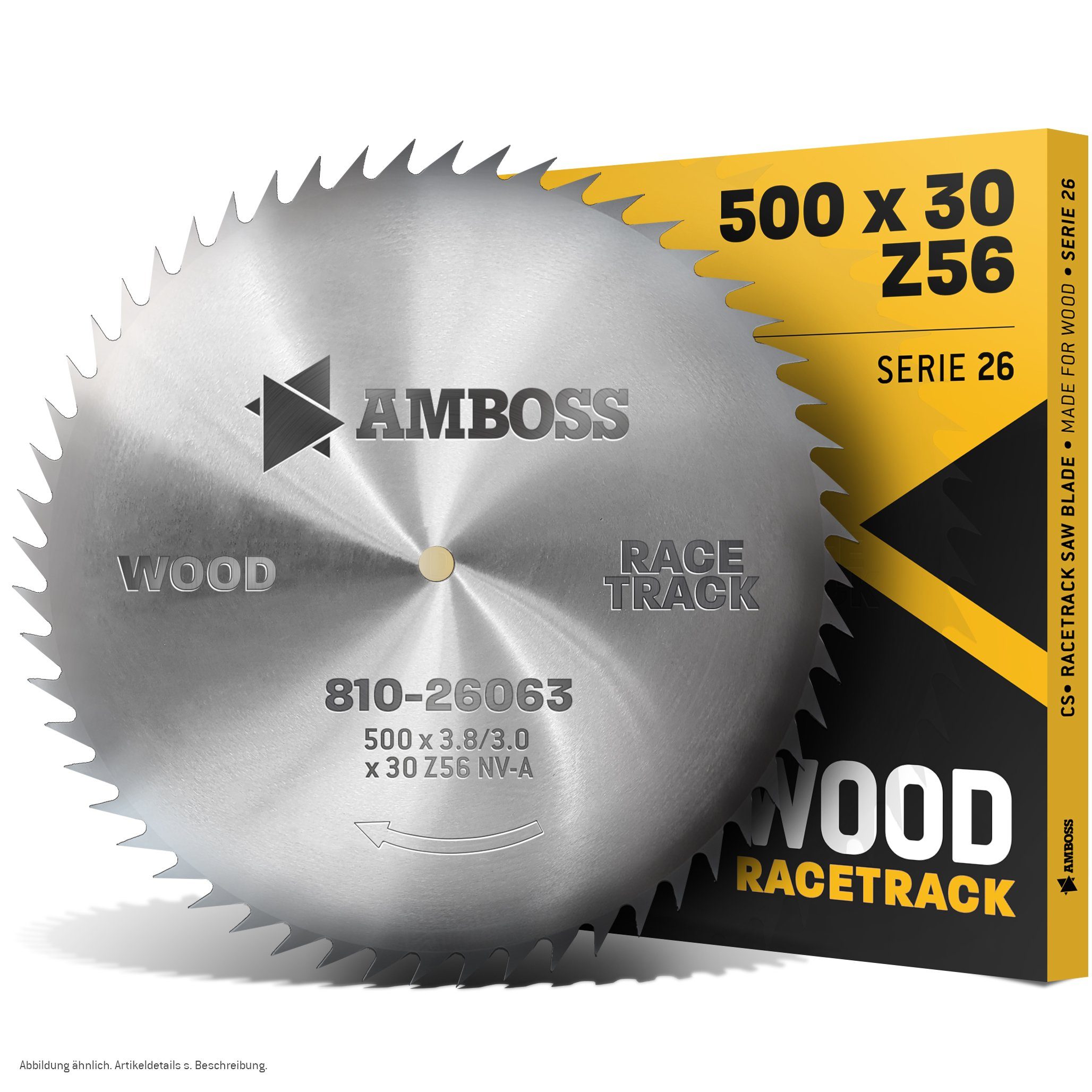 Viele neue Werke Amboss Werkzeuge Kreissägeblatt 500 30 mm - 30 Z56 Kreissägeblatt NV-A, (Zahnstellung) x CS x 2.5 (Bohrung) NV-A (Zahnform) positiv
