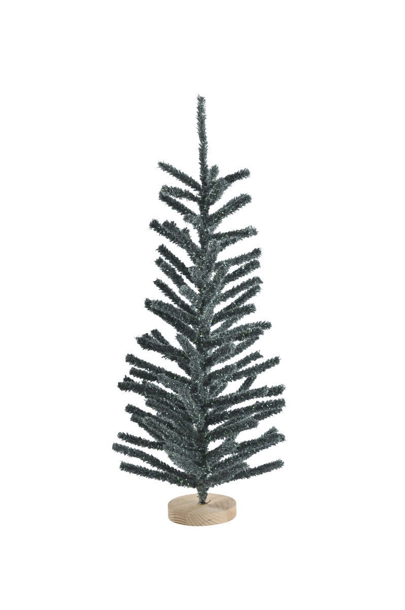 Giftcompany Weihnachtsfigur Silva Deko-Weihnachtsbaum beflockt grau 60cm