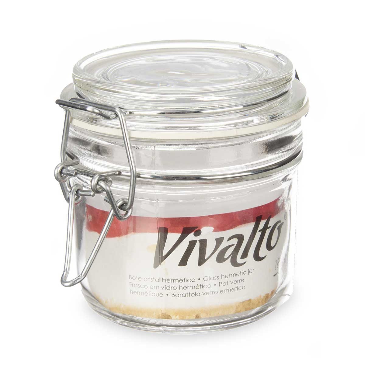 Vivalto Vorratsglas Glas mit Schnappdeckel, 250 ml, Glas, (einzeln, einzeln)