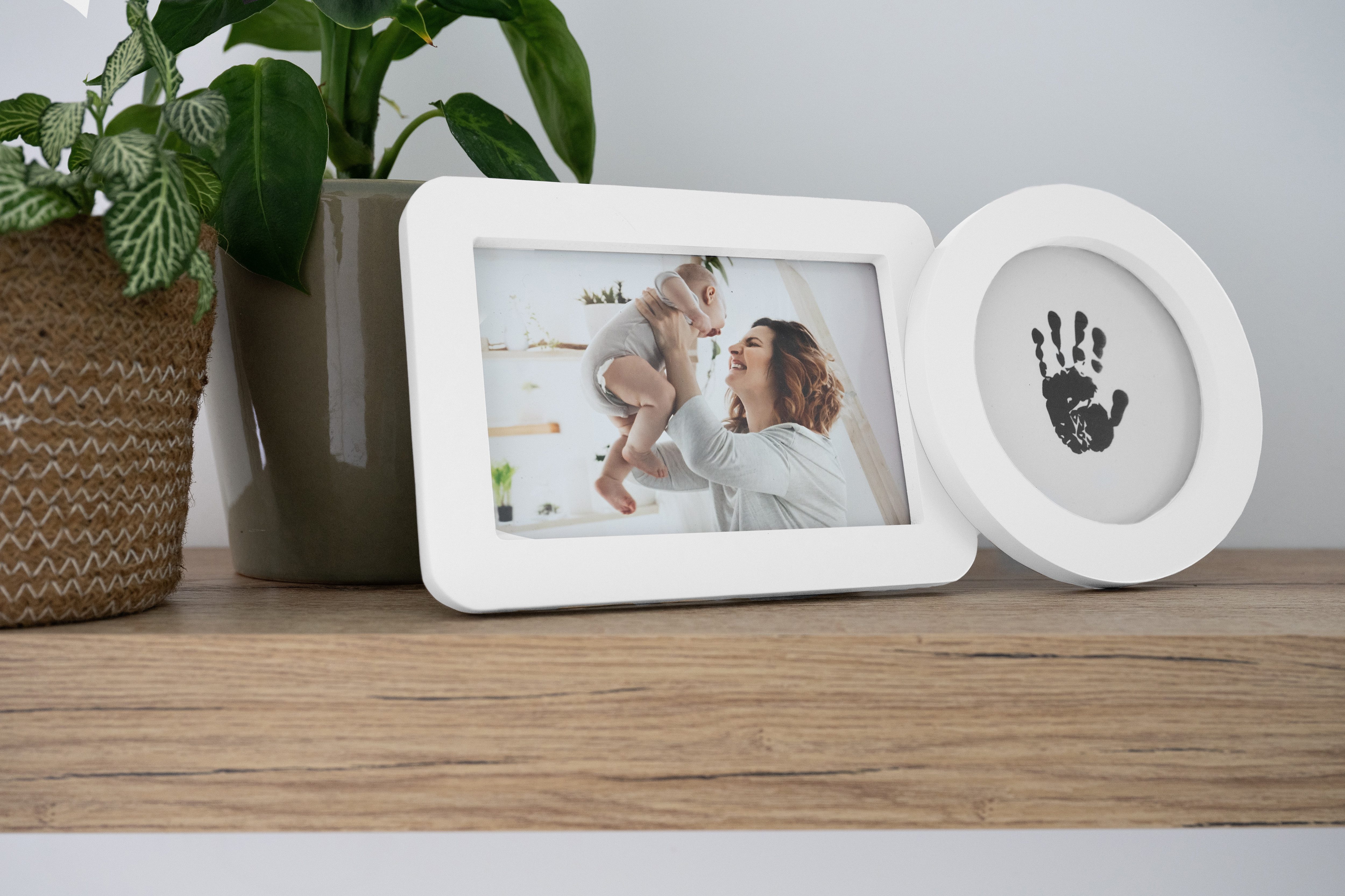 Happy Hands Handabdruck-Set Tintenfreies Baby Abdruckset mit Bilderrahmen