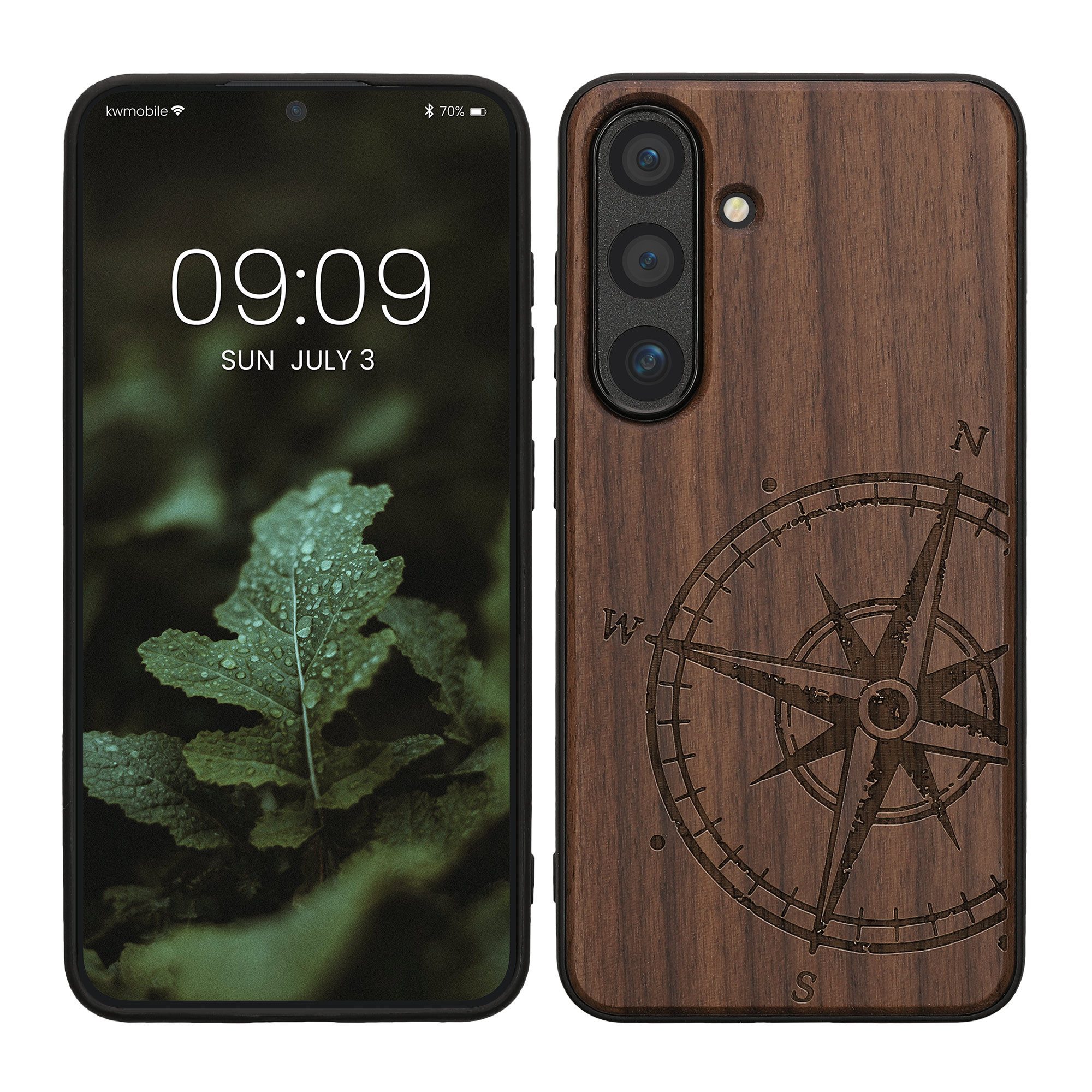 kwmobile Handytasche Hülle für Samsung Galaxy S25 (1-tlg), Handyhülle TPU Cover Bumper Case