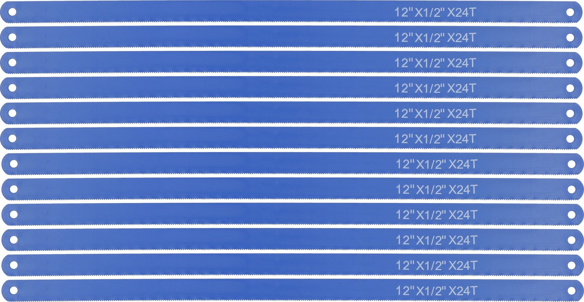 TRIZERATOP Handsäge Metallsägeblätter, 12 Stück, einseitig, 24 TPI (Metallsägeblätter, 12 Stück, einseitig, 24 TPI), Stabil