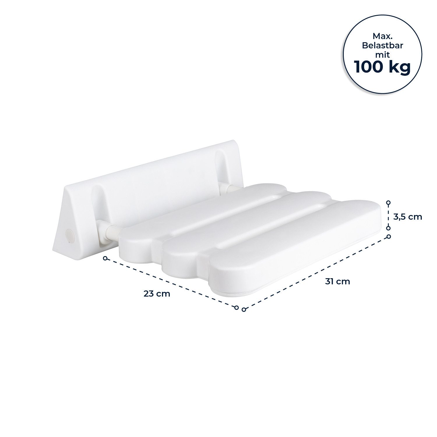flexilife Duschklappsitz Duschklappsitz BASIC zur Wandmontage