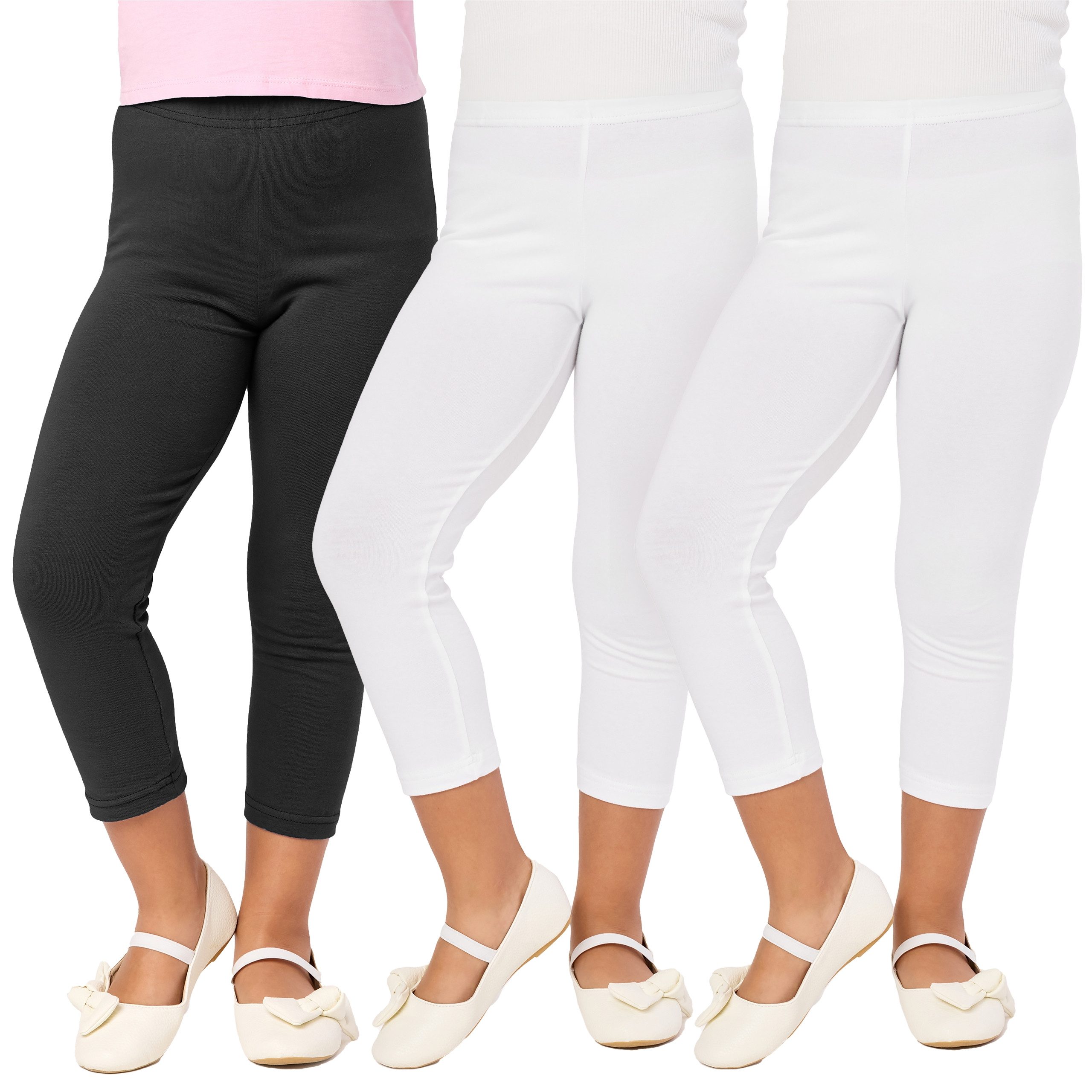 Leggings Mädchen Caprihose 3/4 Hosen aus Baumwolle MS10-226