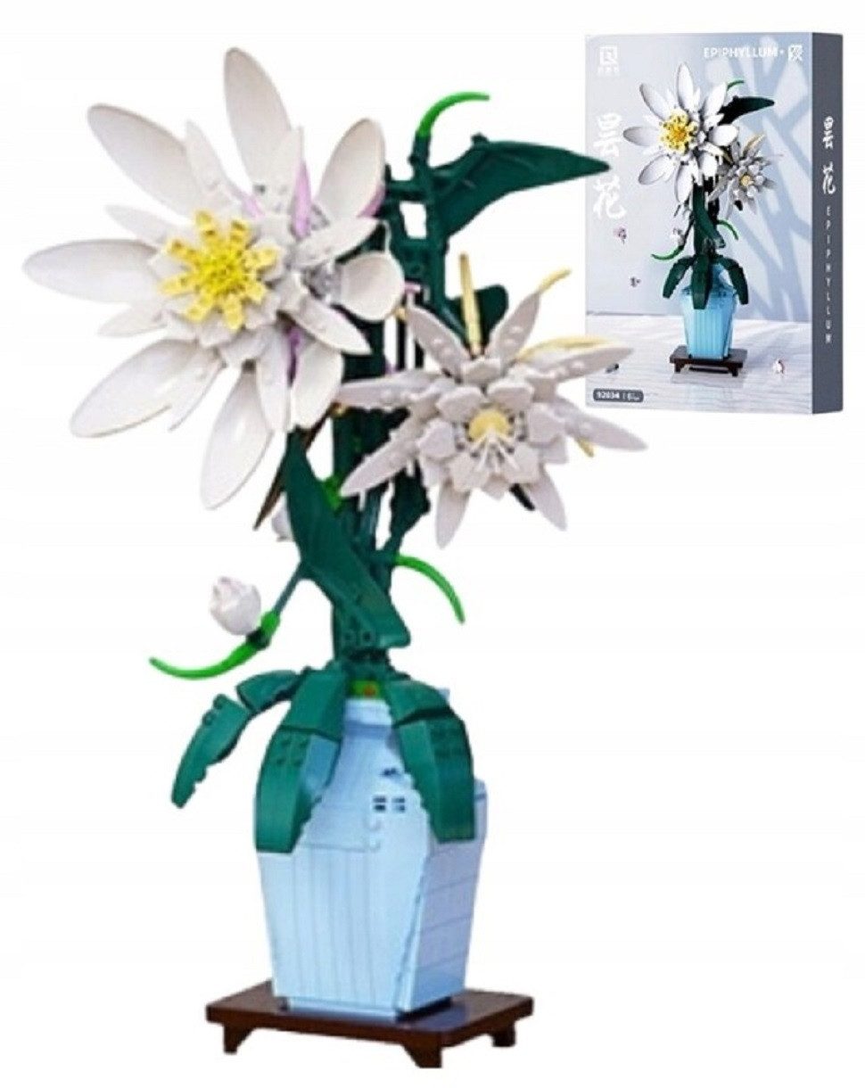 Blumen aus Blöcken, Nachtblüher Epiphyllum, Baukasten, Spielbauklötze