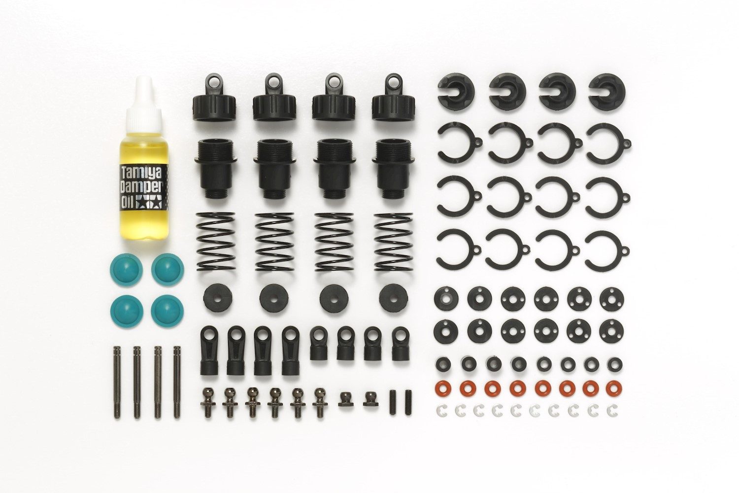 CARSON Carson - Tamiya TT-02 Tuning Set, Kugellagert, Stoßdämpfer, Zahnräder. RC-Ladegerät
