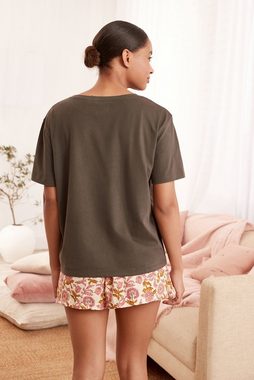 Next Pyjama Kurzes Pyjama-Set aus Baumwoll/Viskose-Jersey (2 tlg)