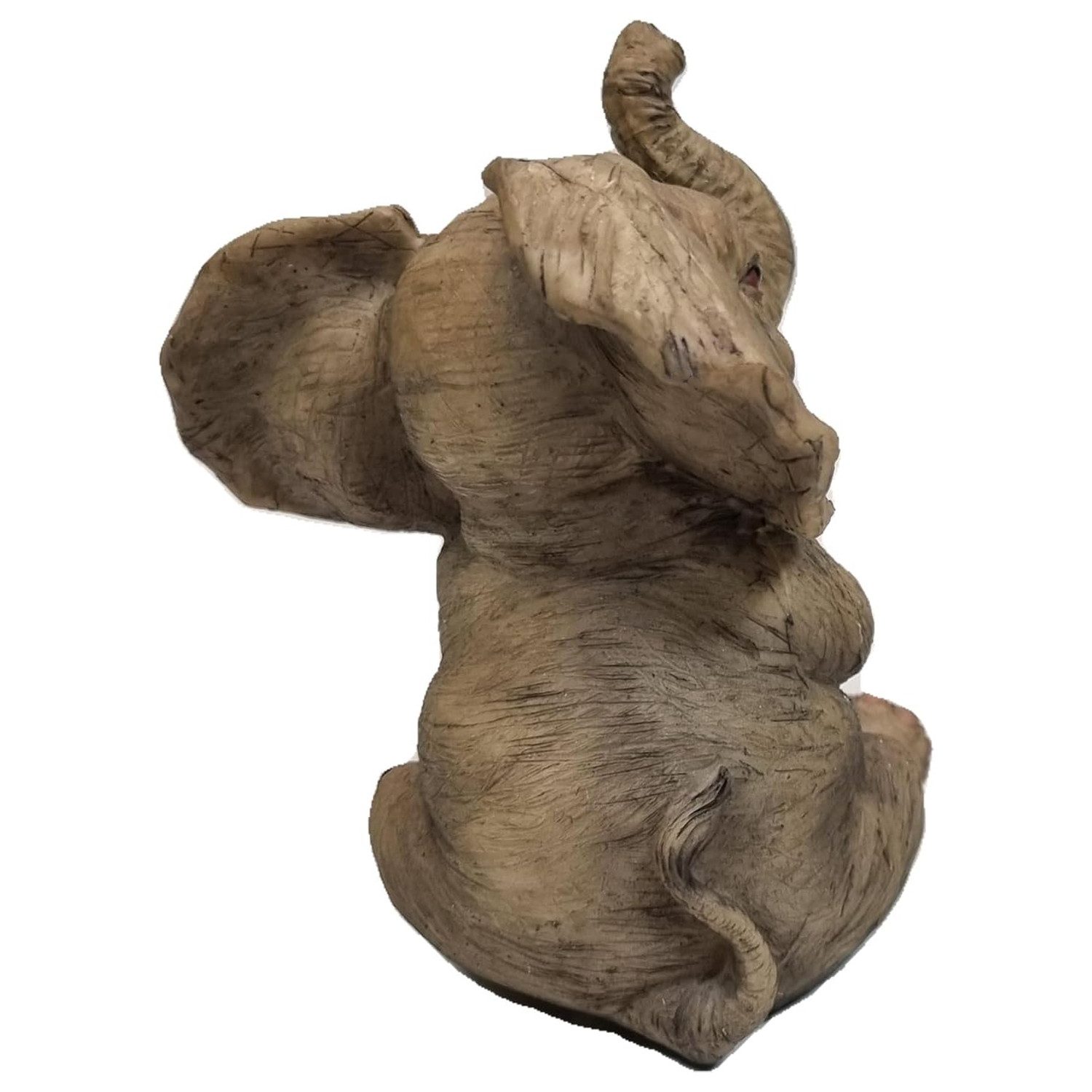 Fachhandel Plus Tierfigur Dekofigur Elefant Glückselefant Afrika Deko Skulptur (Größe S oder L), detailreich, handbemalt, robust