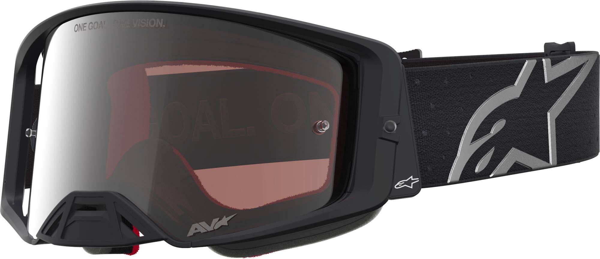 Alpinestars Motorradbrille Supertech Vesta Mirror Motocross Brille, Mit Band,Verspiegelt