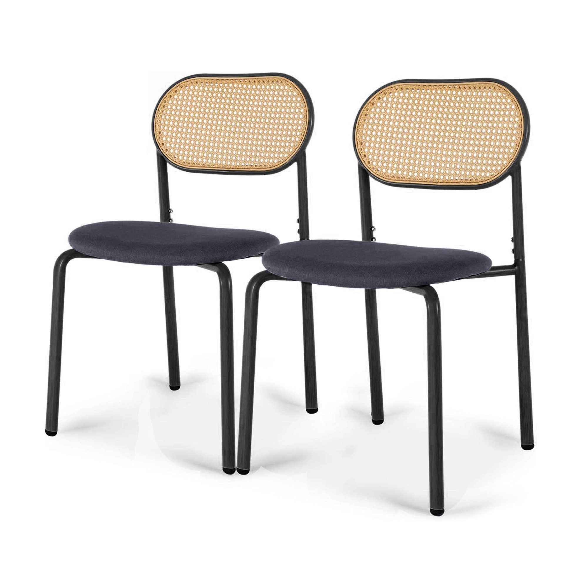 FUROKOY Esszimmerstuhl Stuhl Rattansessel 2er Set günstig online kaufen