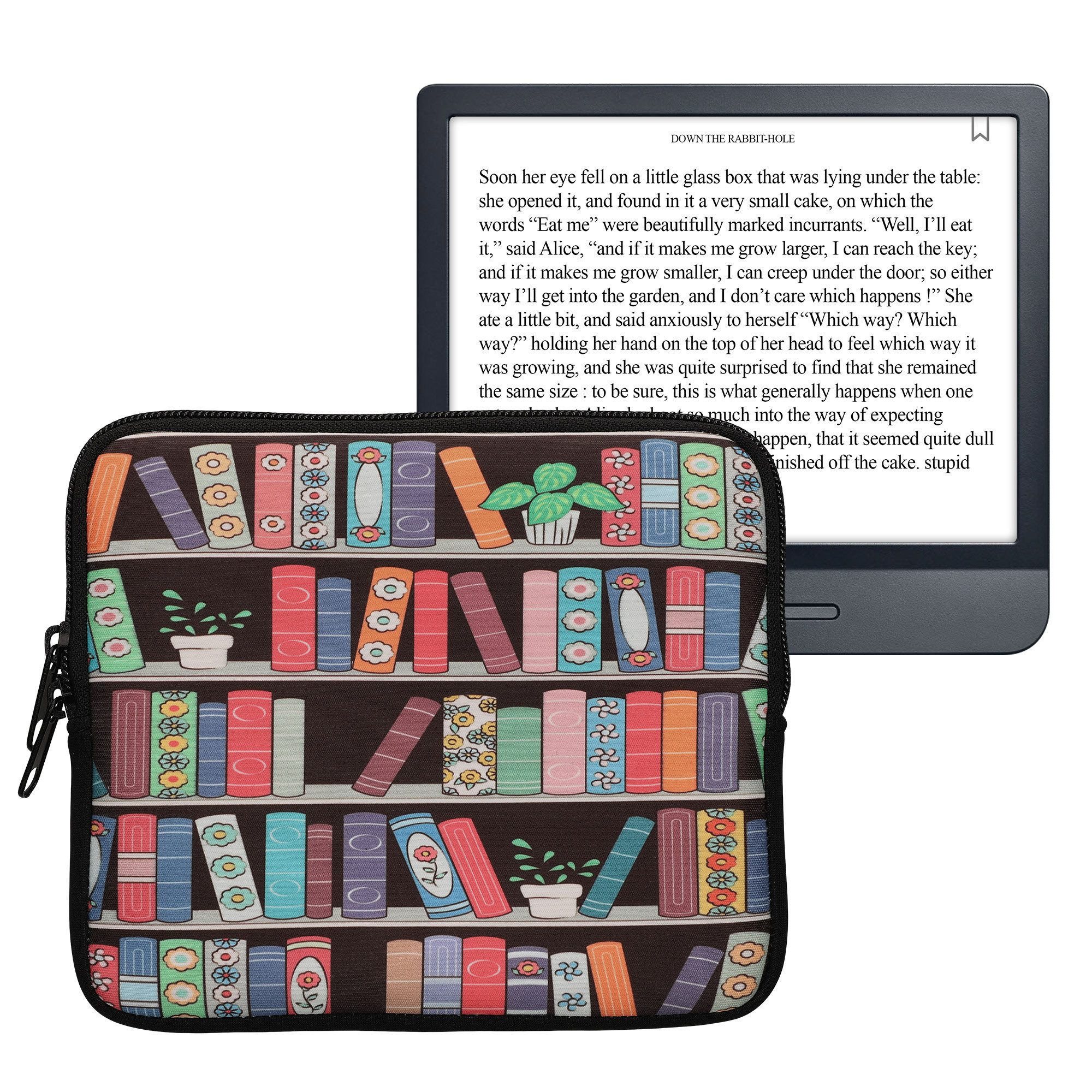 kwmobile E-Reader-Hülle Tasche für eReader, Neopren Hülle Schutzhülle - Innenmaße