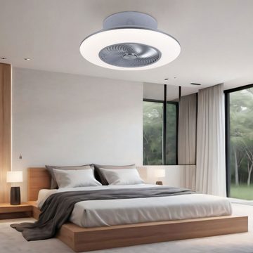 etc-shop Deckenventilator, LED Decken Ventilator Fernbedienung Leuchte dimmbar Tageslicht Lampe